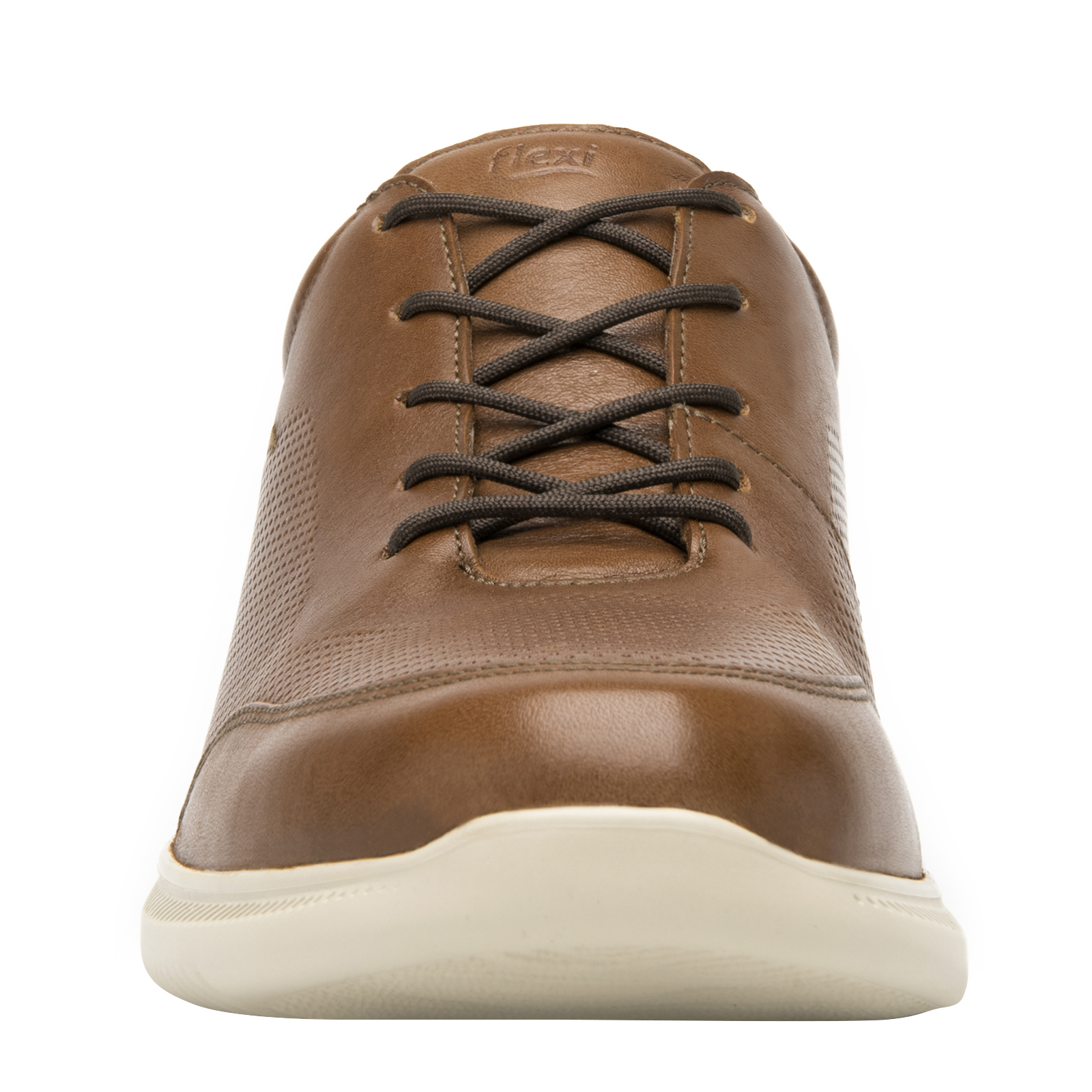 Zapato Flexi Para Caballero Tipo Derby 413005 Tan Flowtek