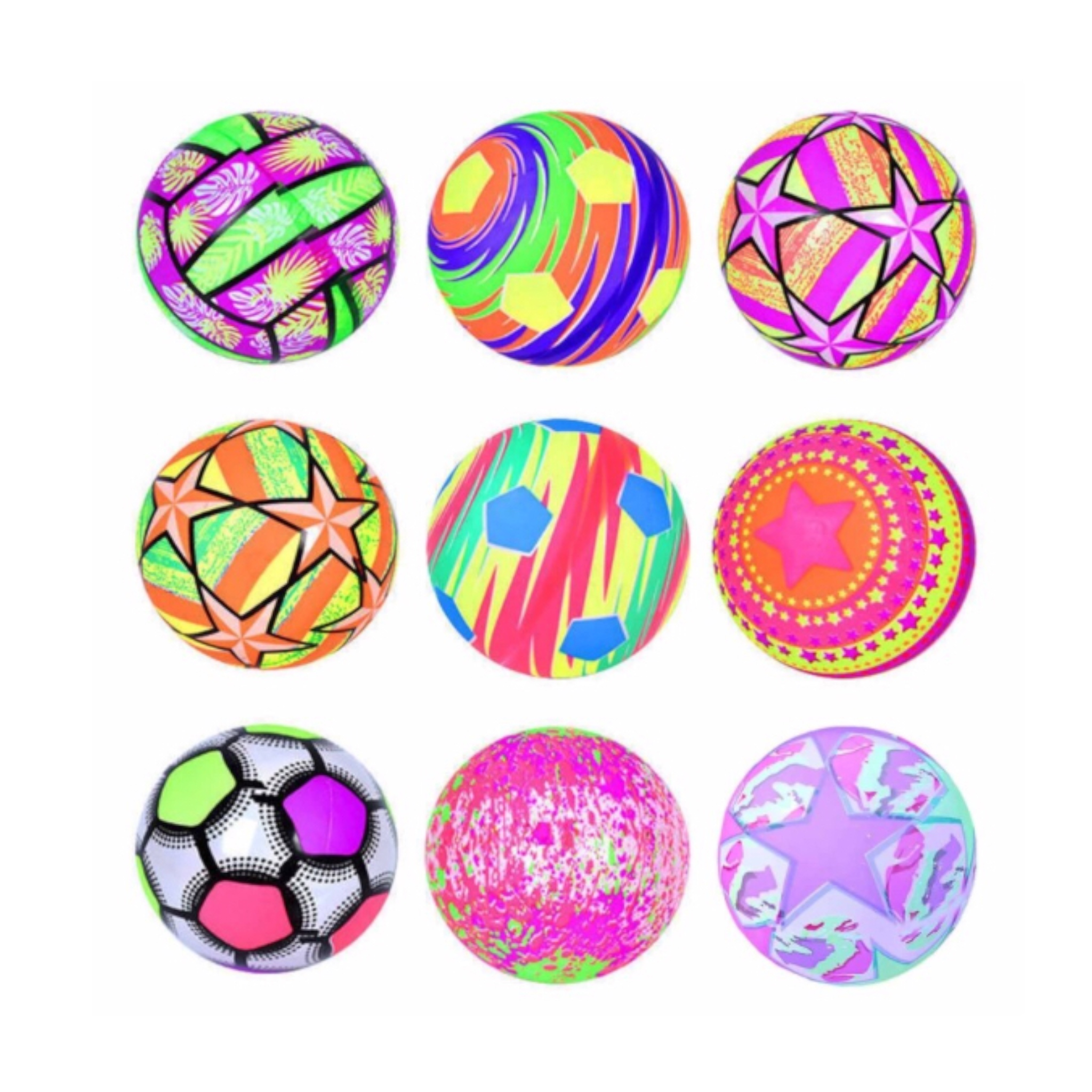 6 Pelotas Grandes Luminosa Neón Con Luz Led Regalo