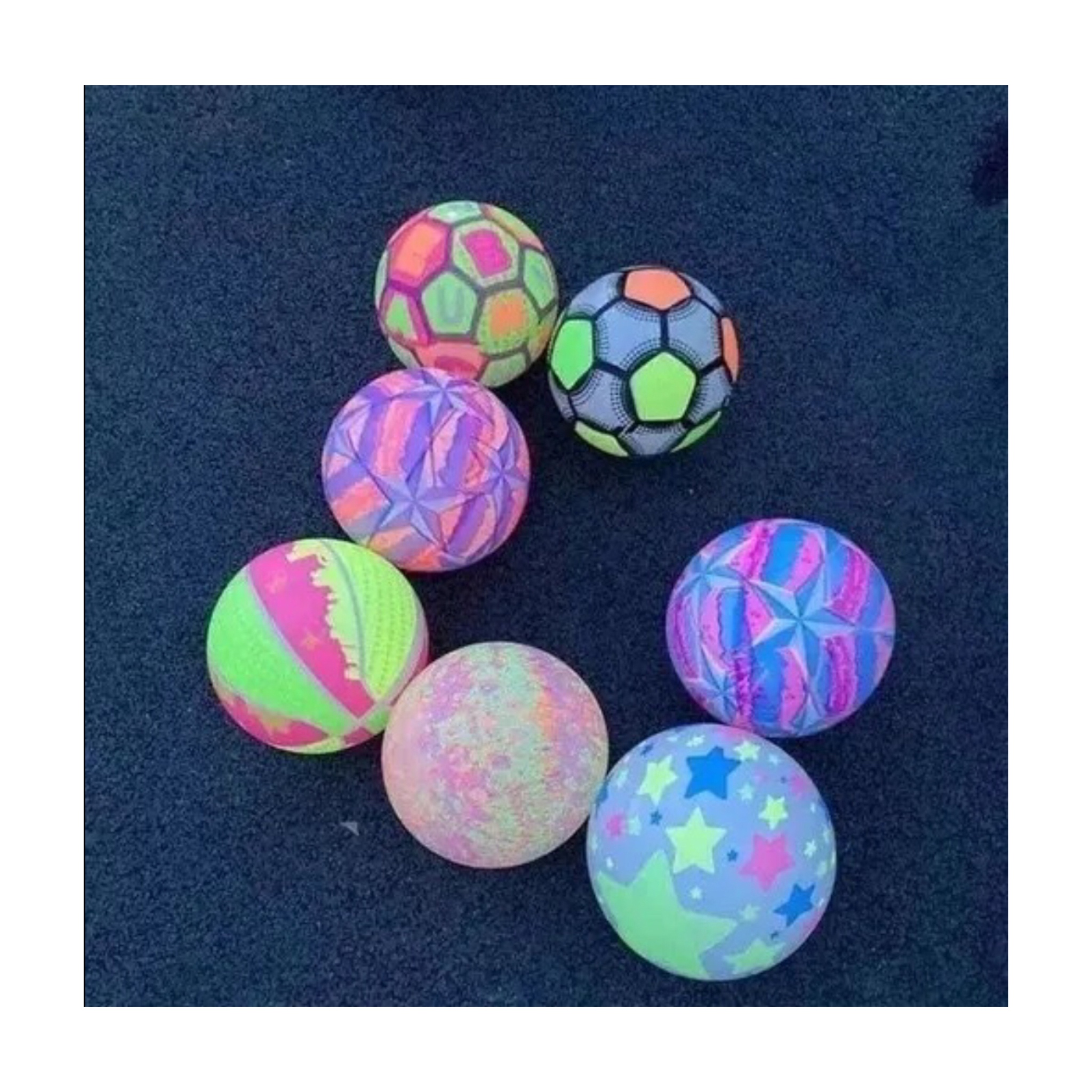 6 Pelotas Grandes Luminosa Neón Con Luz Led Regalo