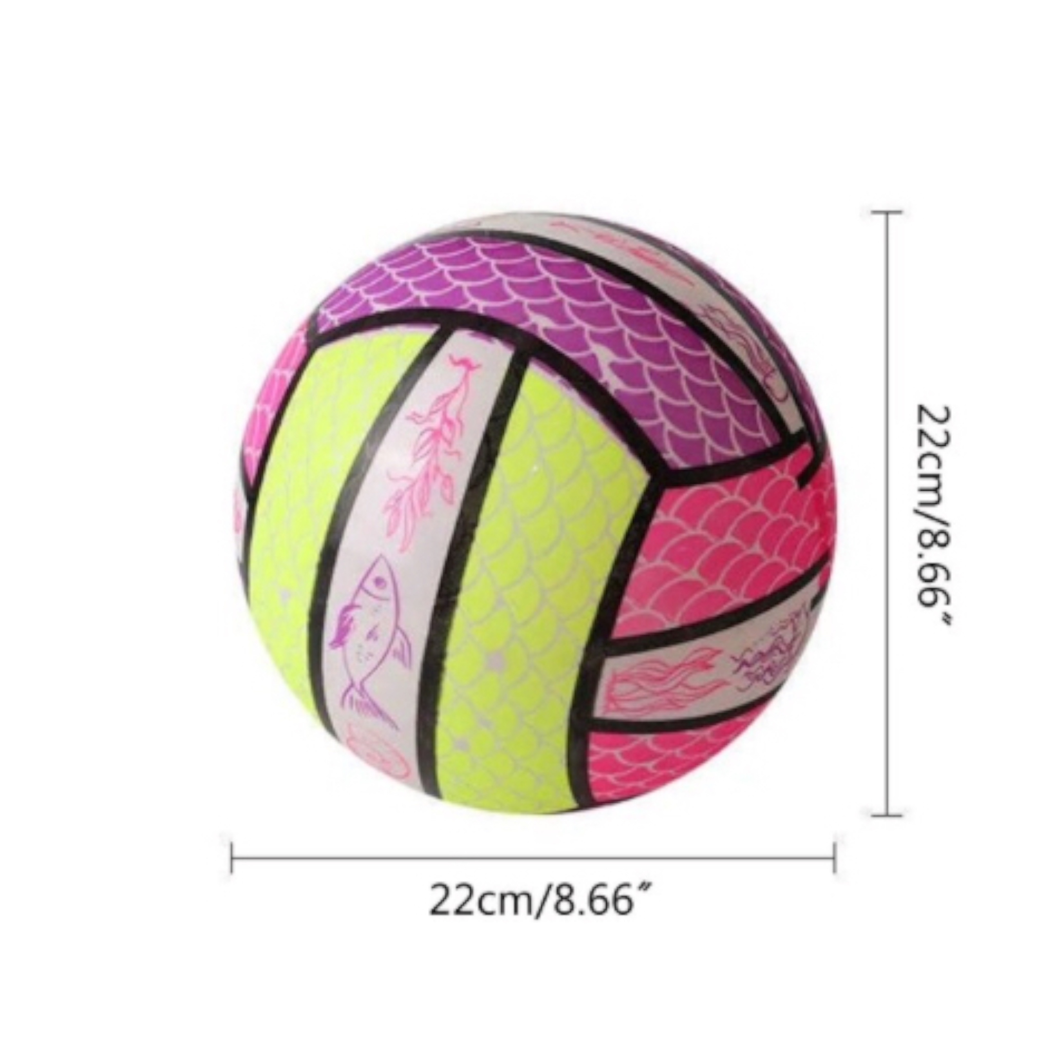 6 Pelotas Grandes Luminosa Neón Con Luz Led Regalo