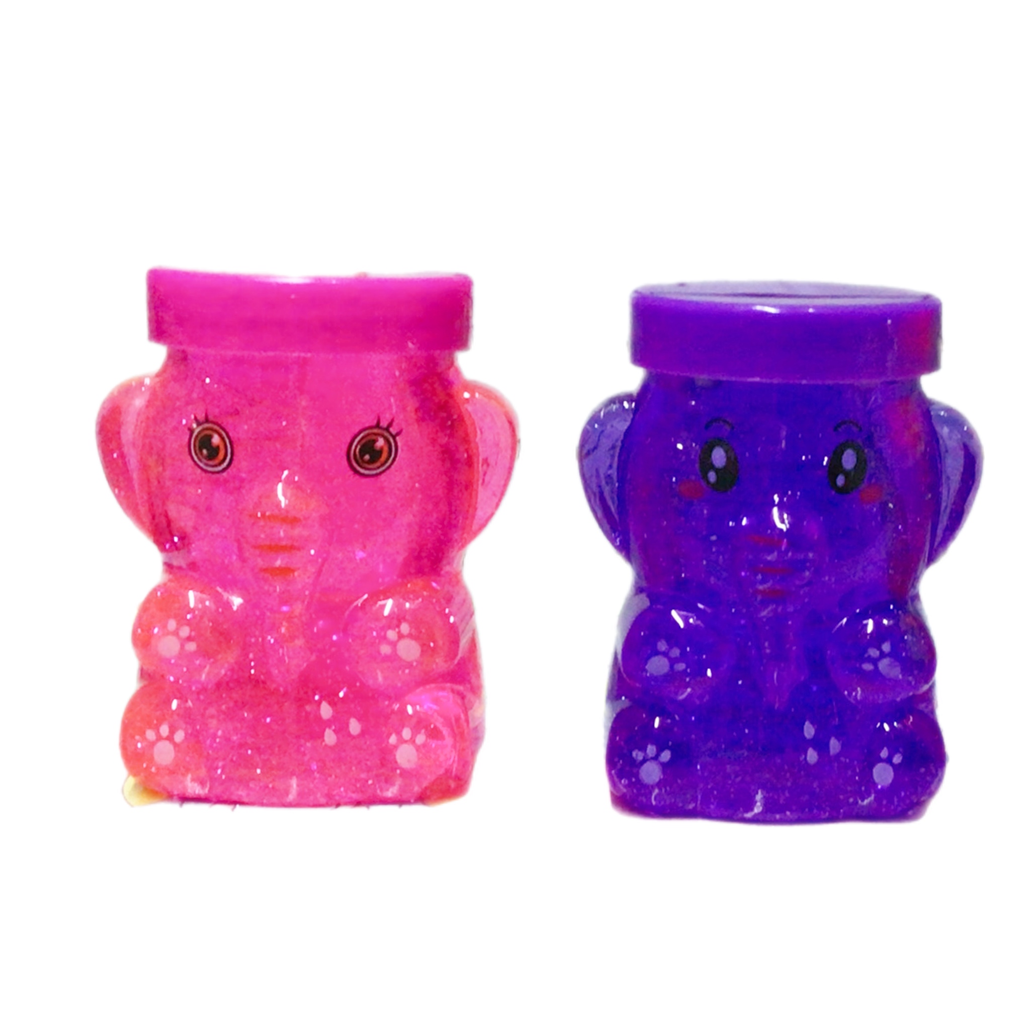 Slime Elefante Moco Gorila Brillos Caja Con 24pz