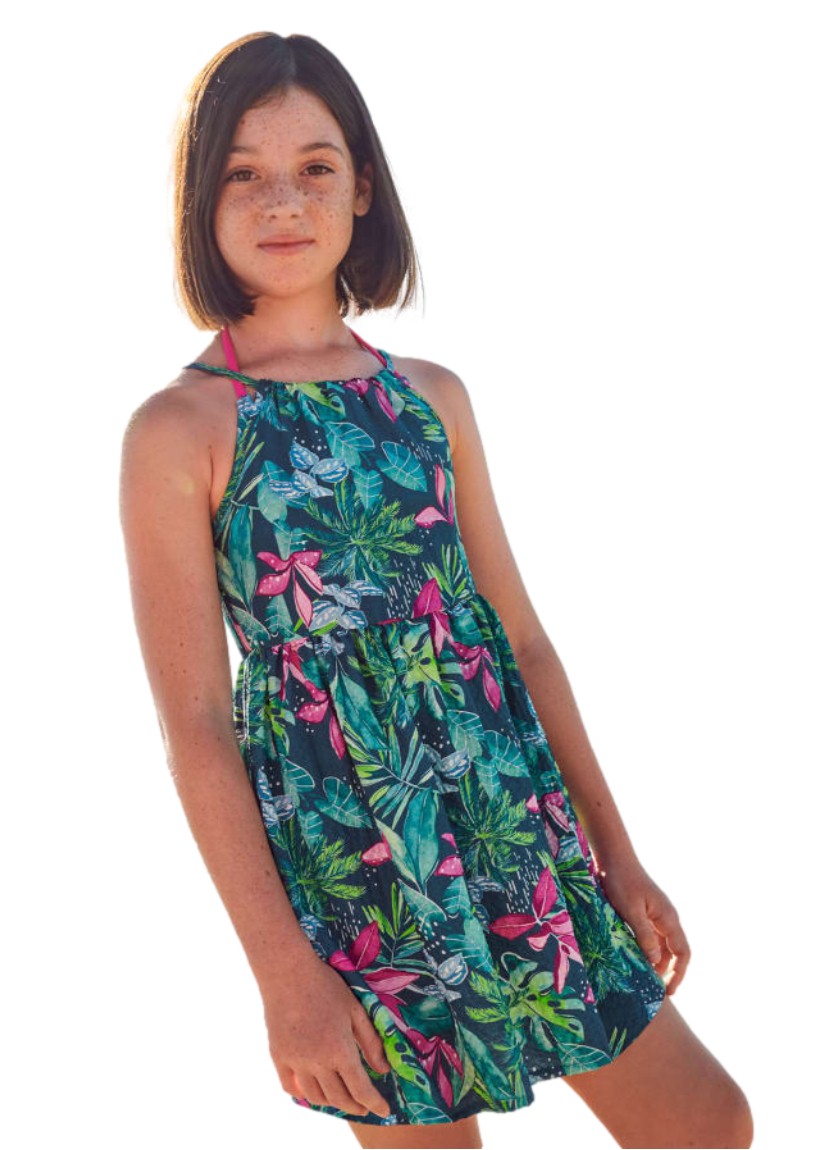 Vestido estampado con detalle cut out para chica marca Mayoral