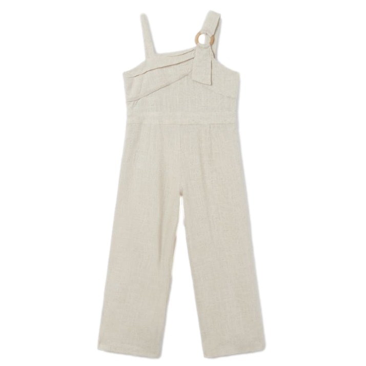 Mono largo asimétrico con lino para chica marca Mayoral 