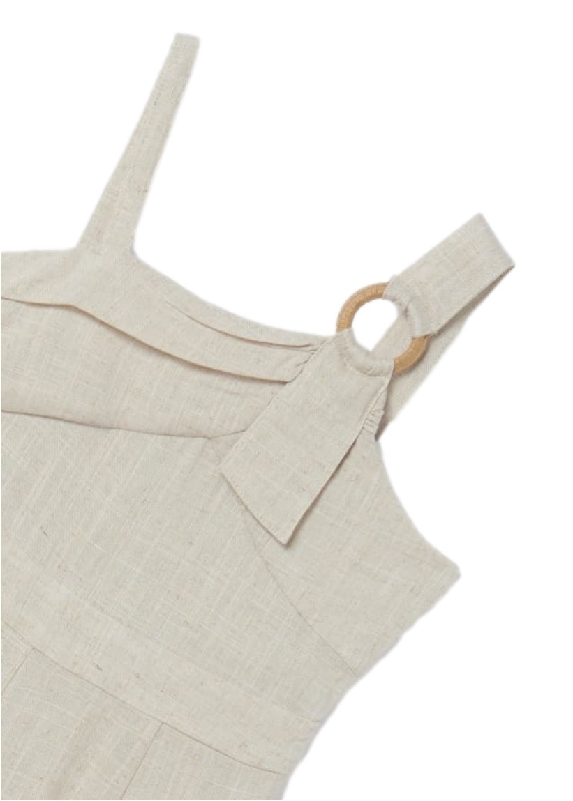 Mono largo asimétrico con lino para chica marca Mayoral 