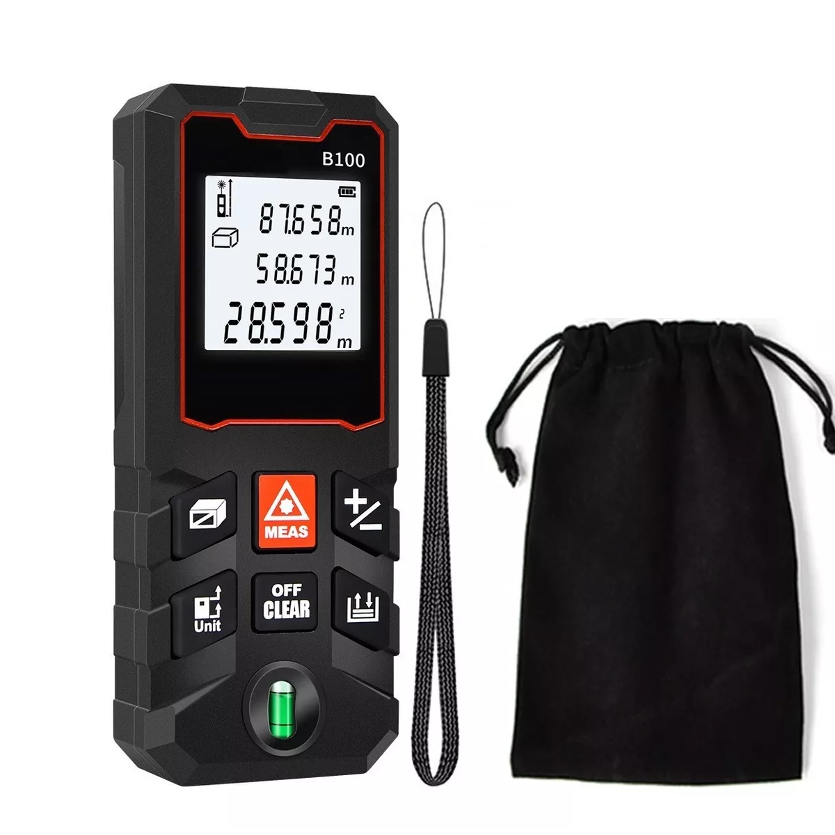 Telemetro Medidor Laser Distanciometro 100m Negro