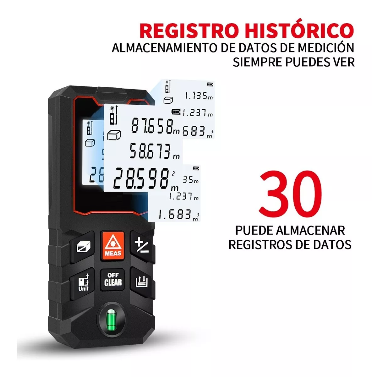 Telemetro Medidor Laser Distanciometro 100m Negro