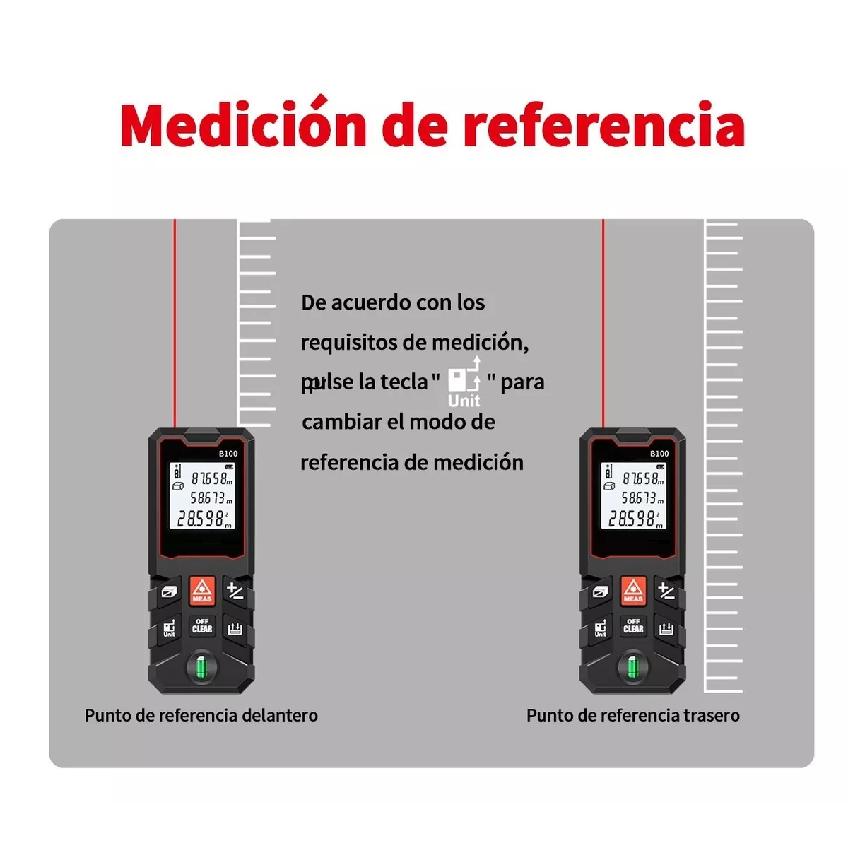 Telemetro Medidor Laser Distanciometro 100m Negro