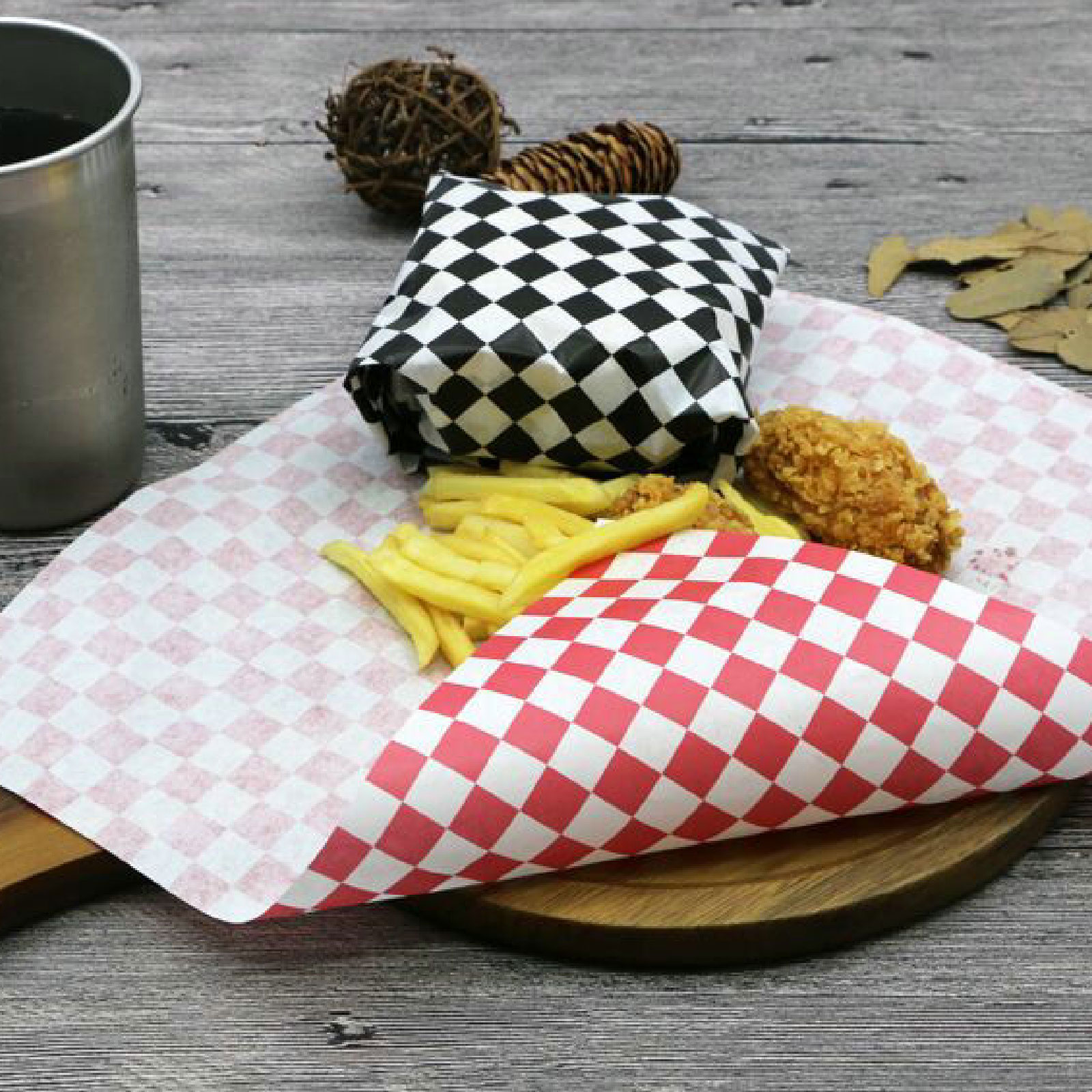 Papel Grado Alimenticio 30x30 Para Hamburguesas Y Hot-dogs