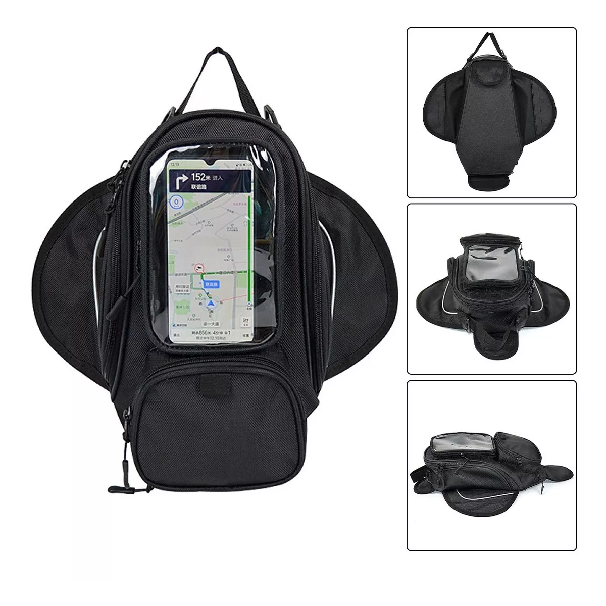 Bolsa De Depósito Mochila Para Moto Con Imanes Tanque Bolsa