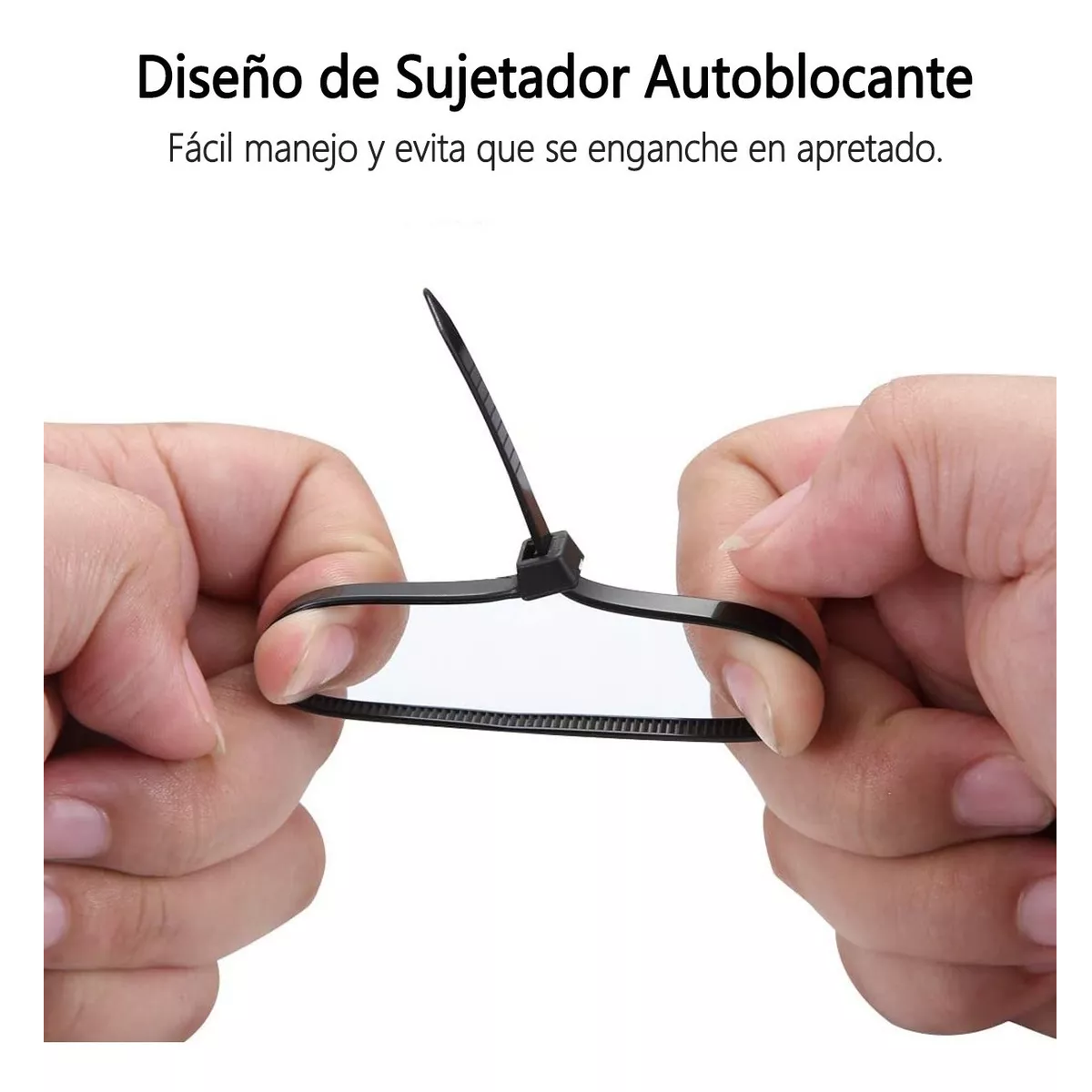 Set Cincho Plástico, Incluye 3 Tamaños,15,20,30cm,18lb, 600 Pzs