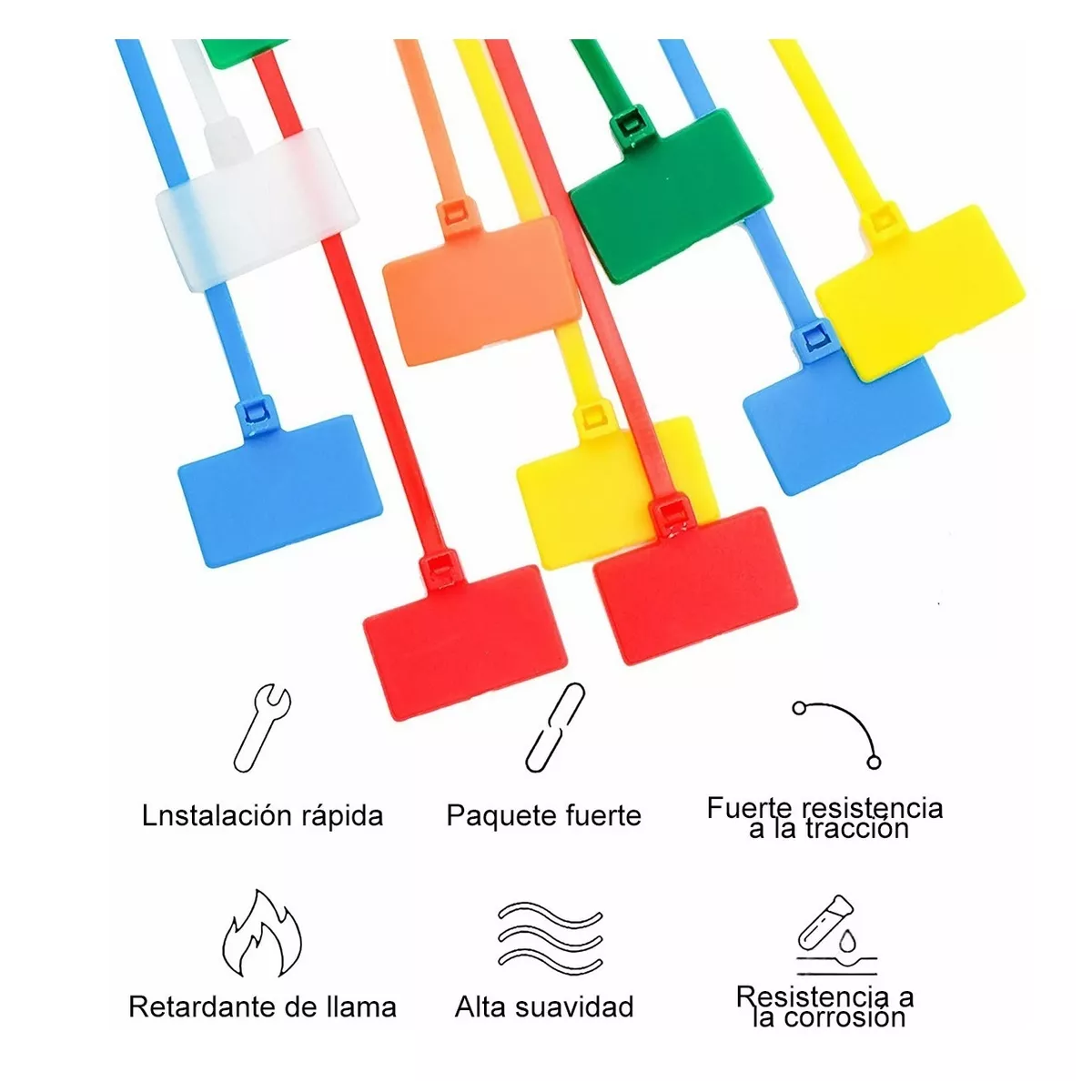 Set 150 Pcs Cable De Etiqueta Desechable Lazo Autoblocante