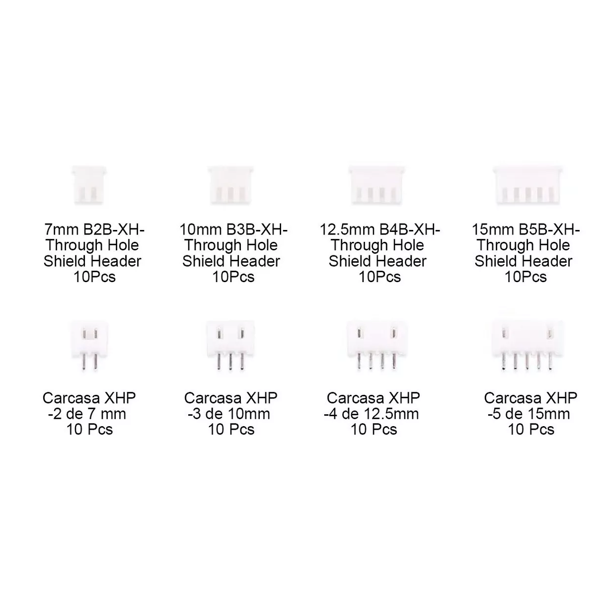 Kit Conector Jst-xh 2.0mm Dupont 2/3/4/5pin Con Estuche 230 Pzas