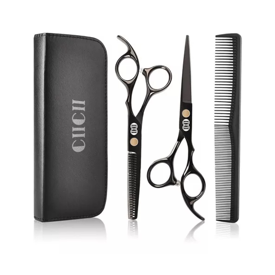Tijeras Barbero Cabello Estilista Kit Cortadoras De Cabello