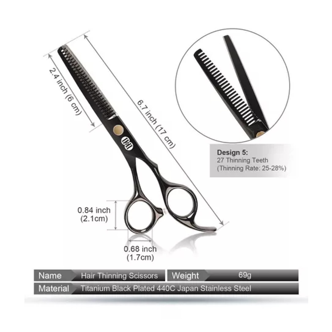Tijeras Barbero Cabello Estilista Kit Cortadoras De Cabello