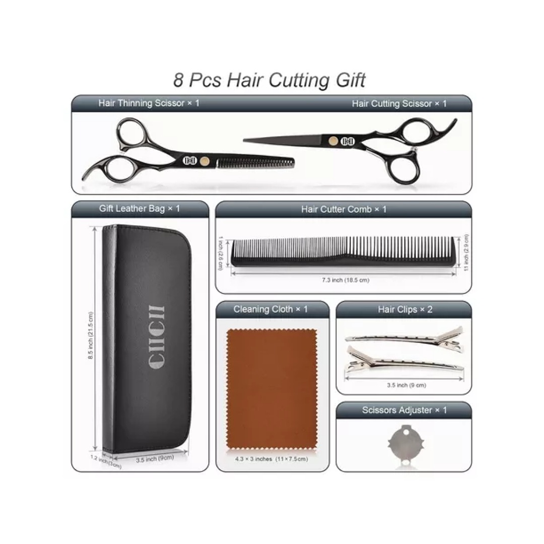Tijeras Barbero Cabello Estilista Kit Cortadoras De Cabello