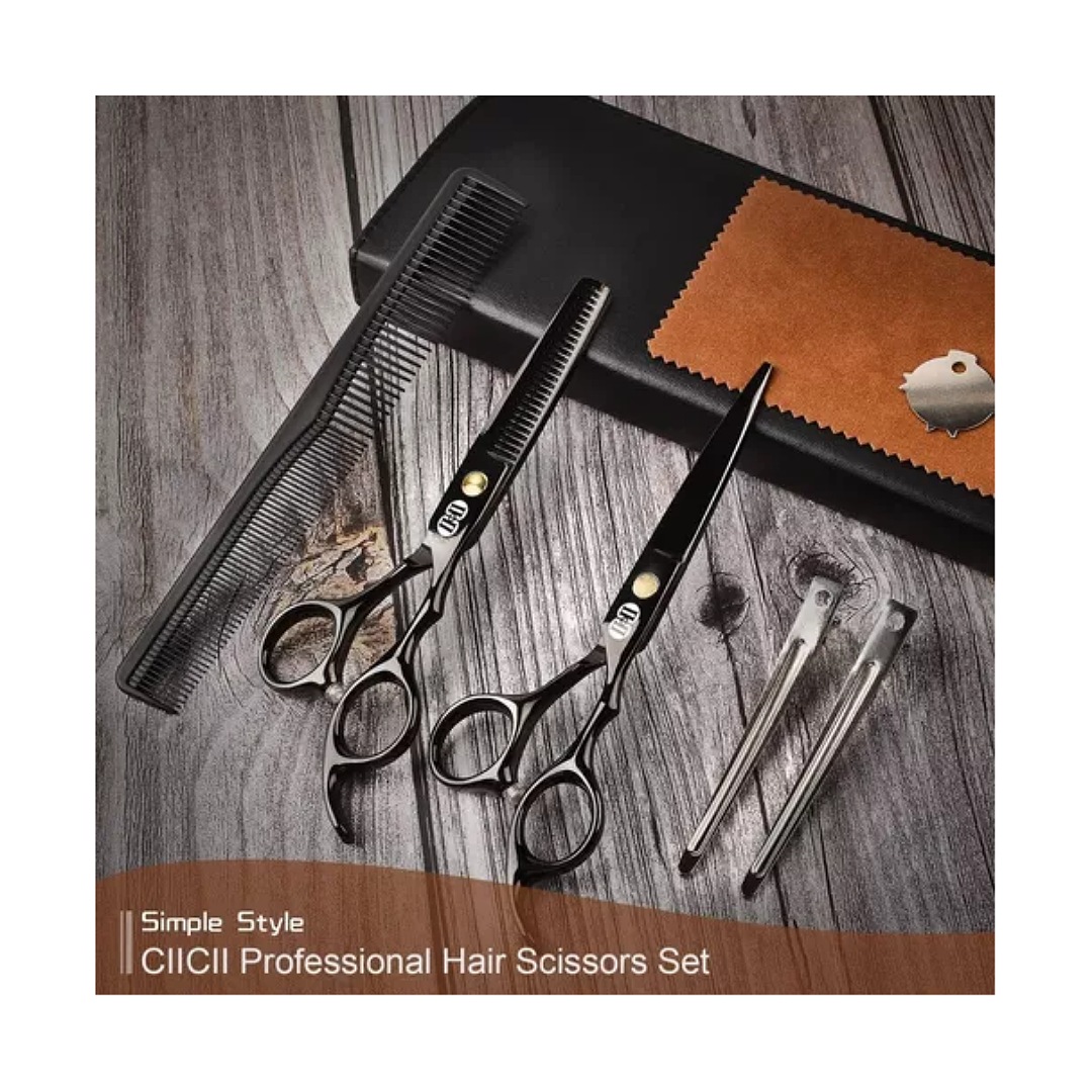 Tijeras Barbero Cabello Estilista Kit Cortadoras De Cabello