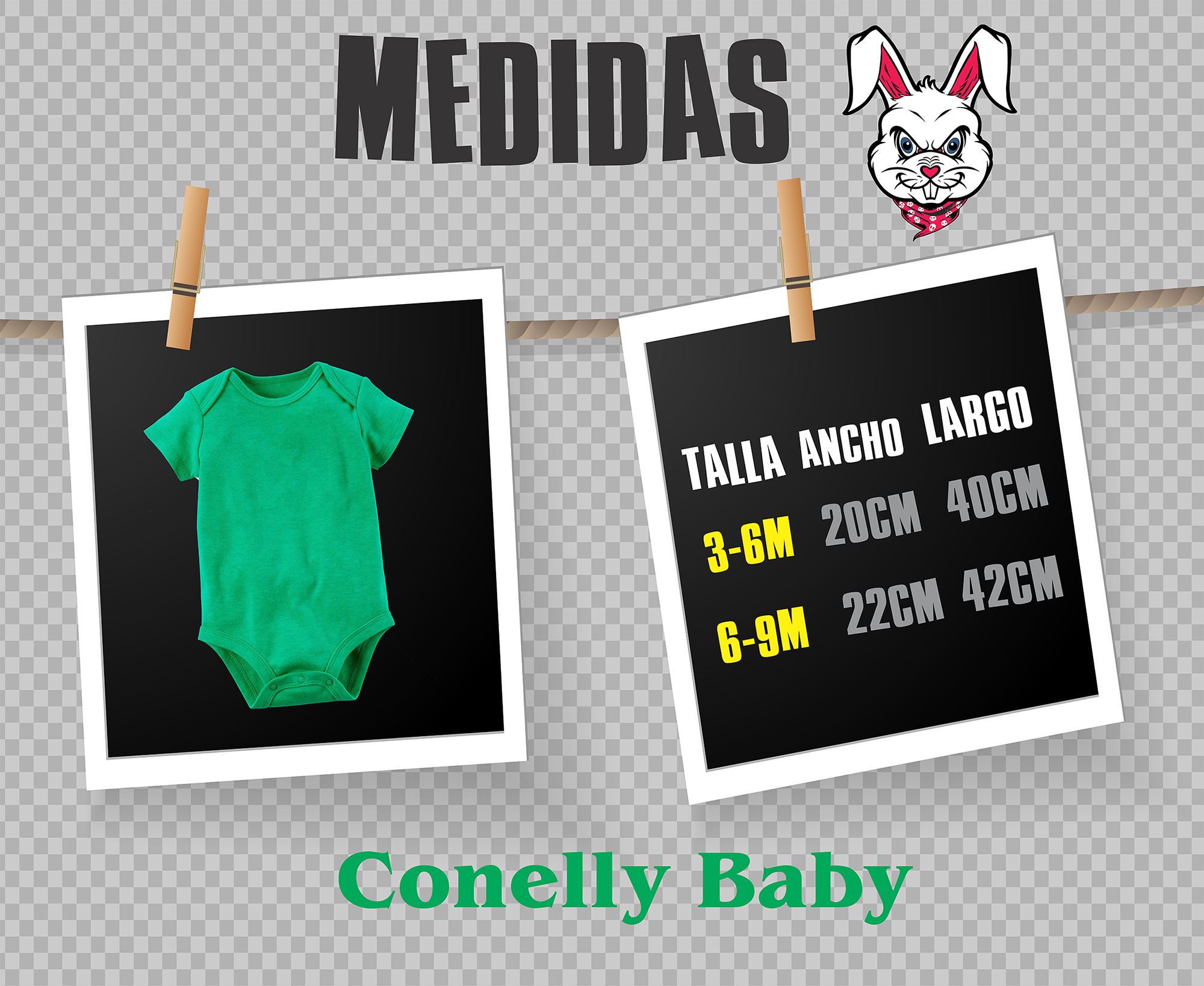 Paquete de 2 pañaleros para bebés en algodón peinado