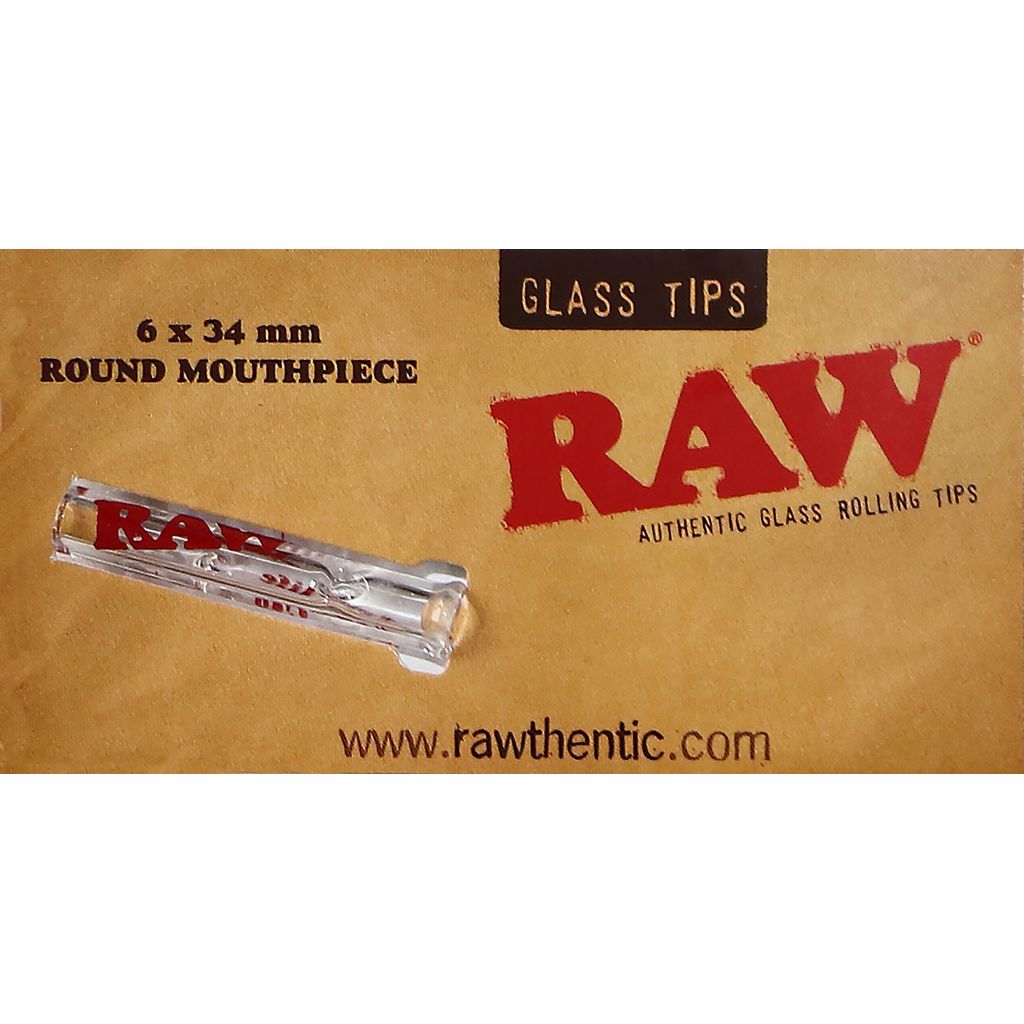RAW Glass Tips  - Filtro cristal boquilla redonda