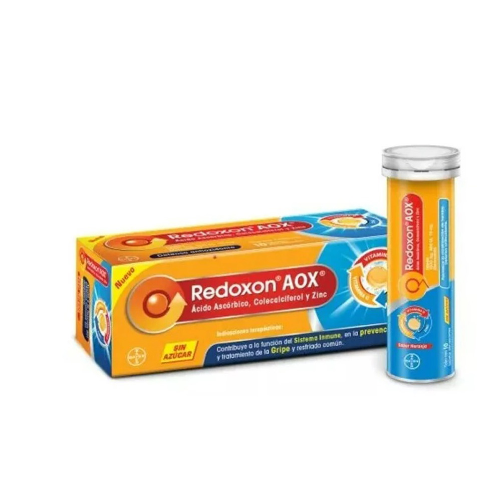 Pack Redoxon Aox Vitamina D + C + Zinc 10 Tab. C/u 4 Piezas