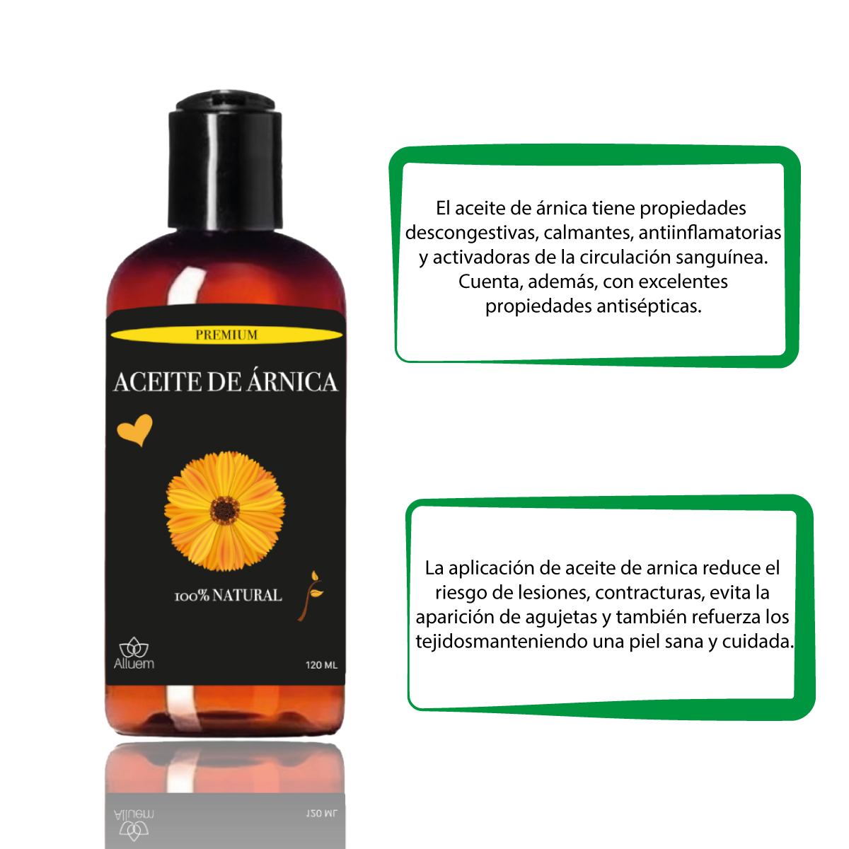 Aceite De Árnica 100% Puro Natural Dolor Muscular Masaje