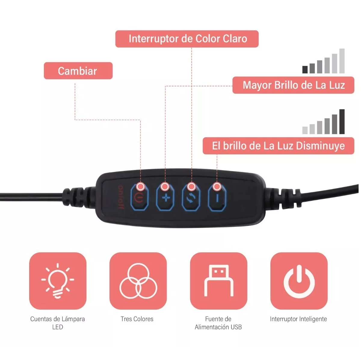 Aro De Luz Led De 10 Pulgadas Con Trípode Luz De Maquillaje