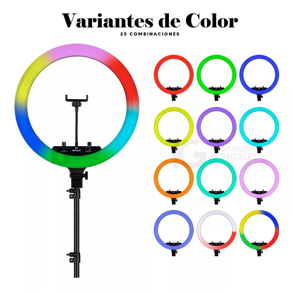 Lampara Aro De Luz 18 Pulgadas Led Profesional Foto Vídeo