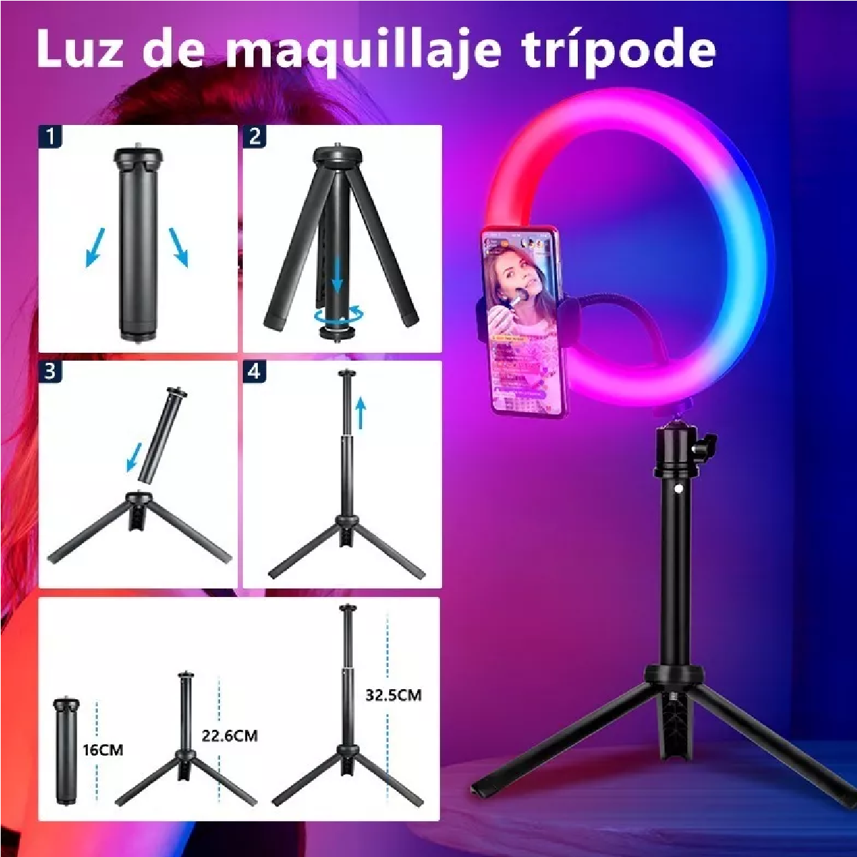 Aro luz online maquillaje