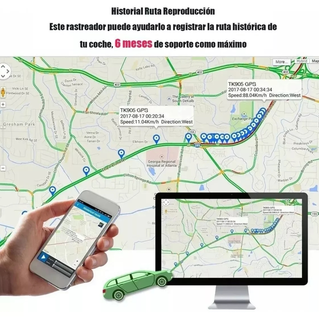 Localizador Rastreador Portátil Mini Gps Auto Tk905 Tkstar