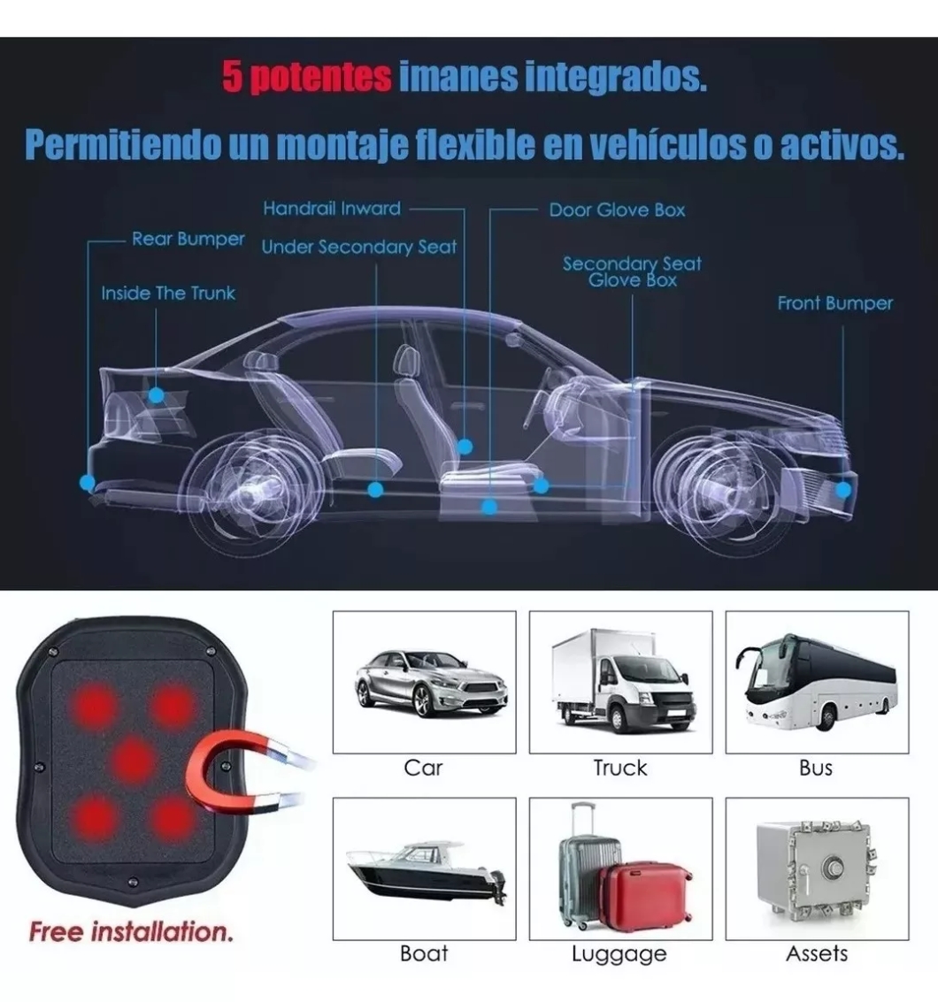 Localizador Rastreador Portátil Mini Gps Auto Tk905 Tkstar