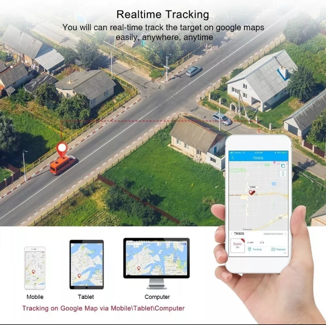 Localizador Rastreador Portátil Mini Gps Auto Tk905 Tkstar