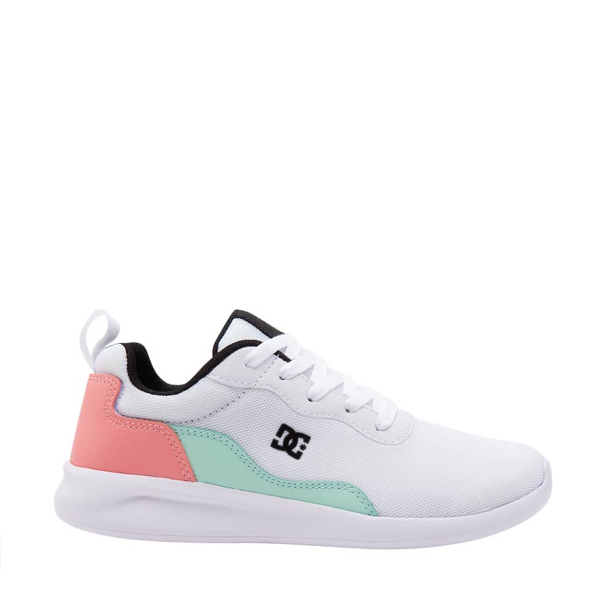 Tenis choclo casual urbano Midway 2 de DC Shoes, color blanco, para mujer, mod. 1081038
