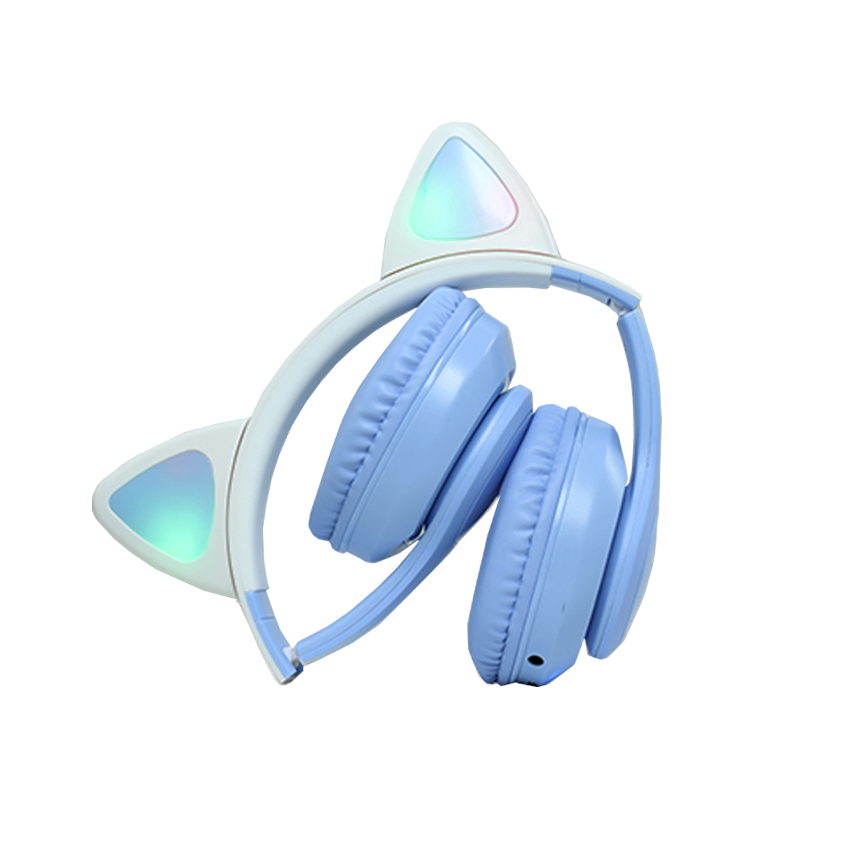 Audífonos Bluetooth con Orejitas de Gato Azul Link Bits BG-134A