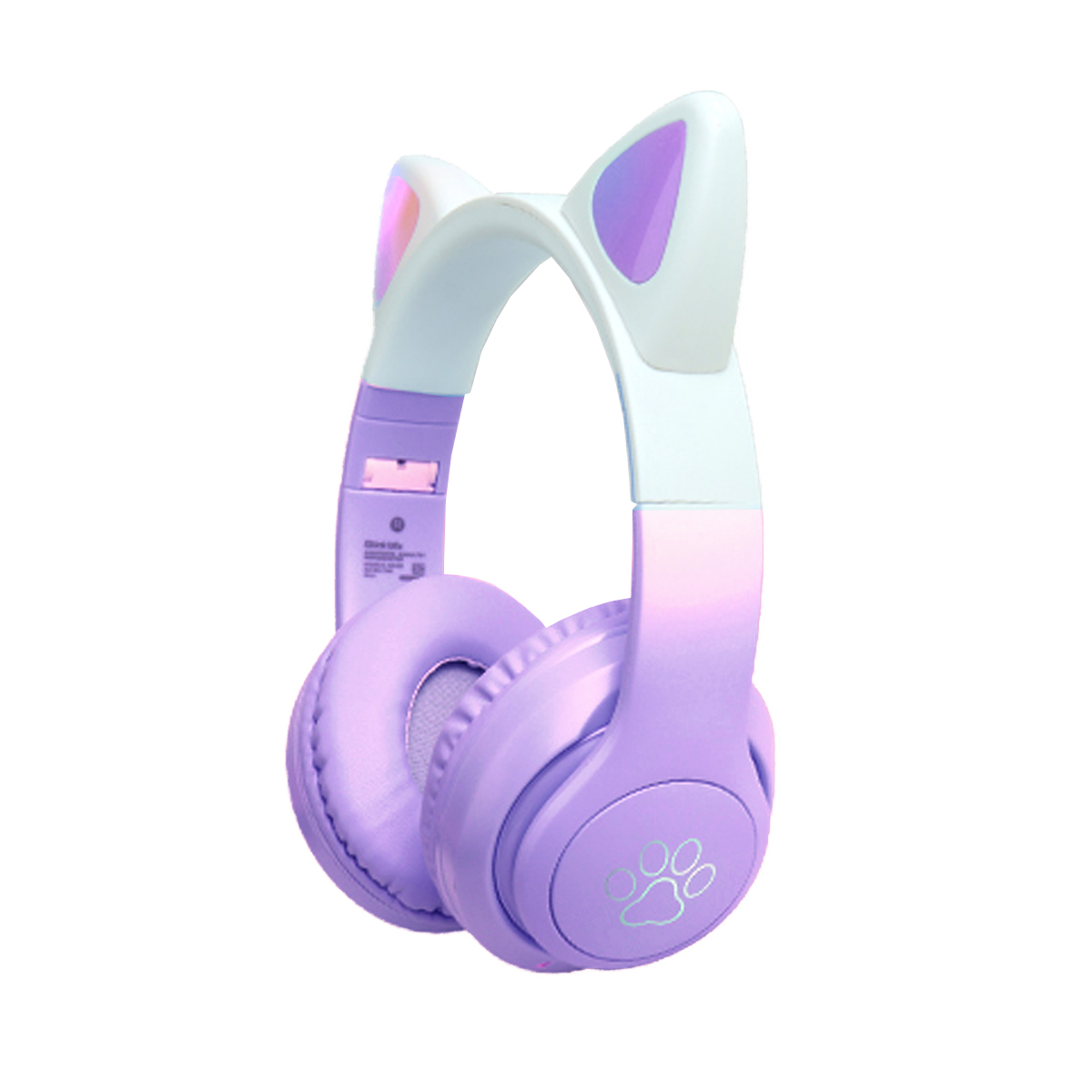 Audífonos Bluetooth con Orejitas de Gato Morado Link Bits BG-134M