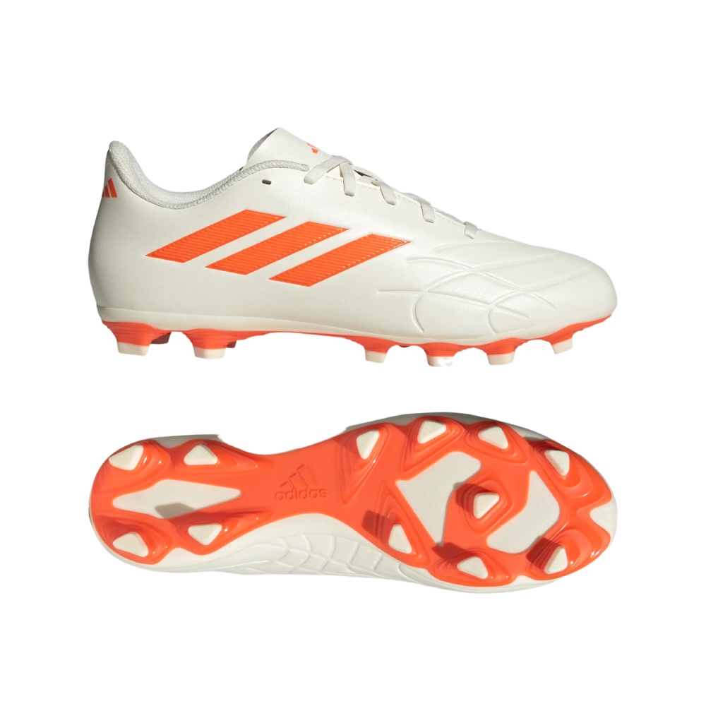 TENIS DE FUTBOL ADIDAS COPA PURE.4 FxG BLANCO/NARANJA DE HOMBRE GY9082