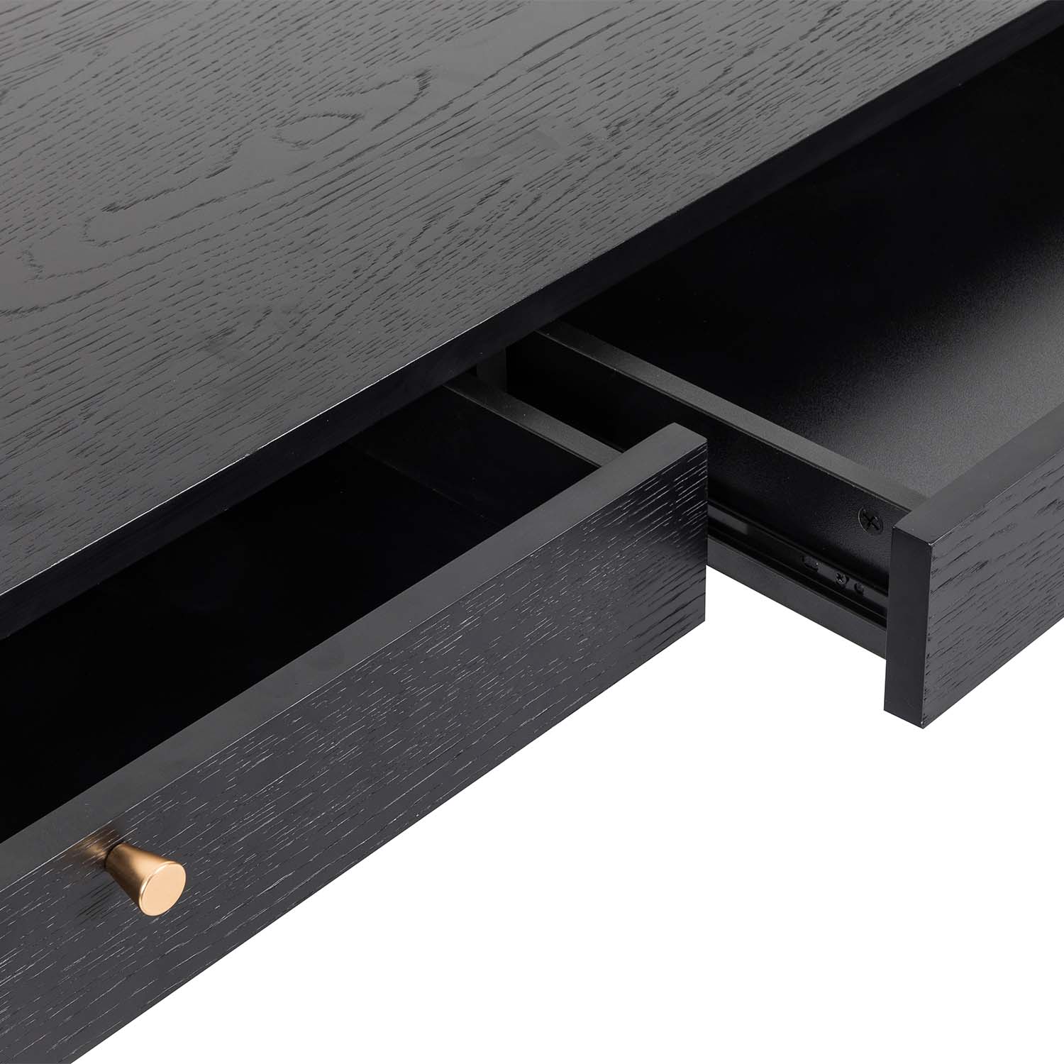 Escritorio Oficina - Home Office -Gamer Luxo120x50 cm Negro Mundo In