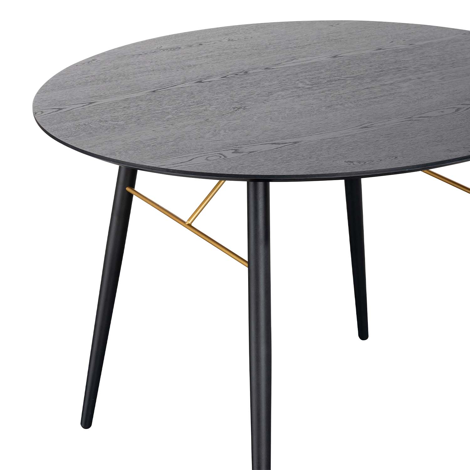 Mesa Comedor Redonda Onno Desayunador Moderno 100cm Negro Mundo In