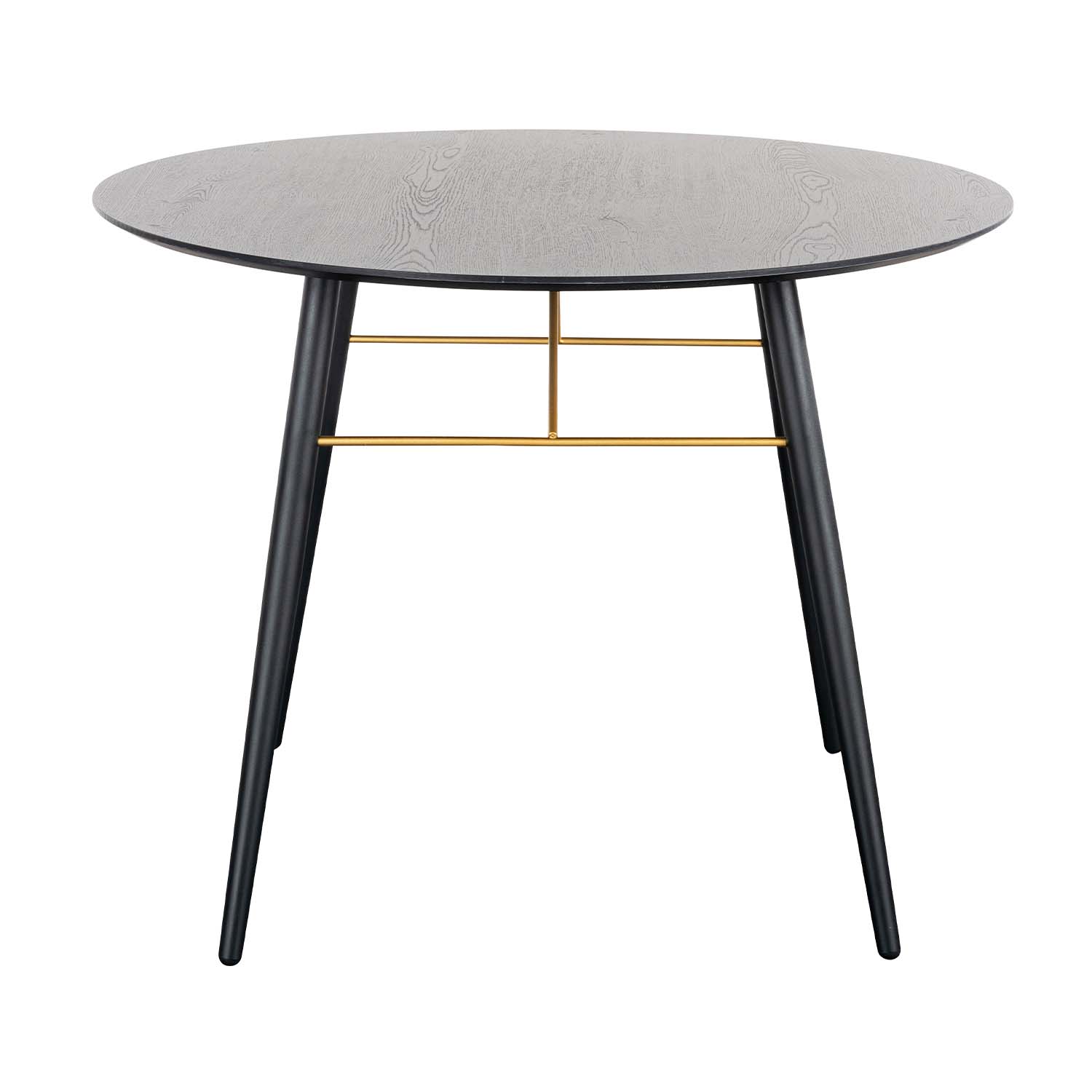 Mesa Comedor Redonda Onno Desayunador Moderno 100cm Negro Mundo In