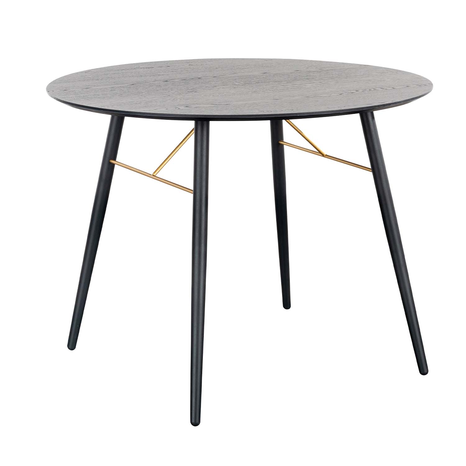 Mesa Comedor Redonda Onno Desayunador Moderno 100cm Negro Mundo In