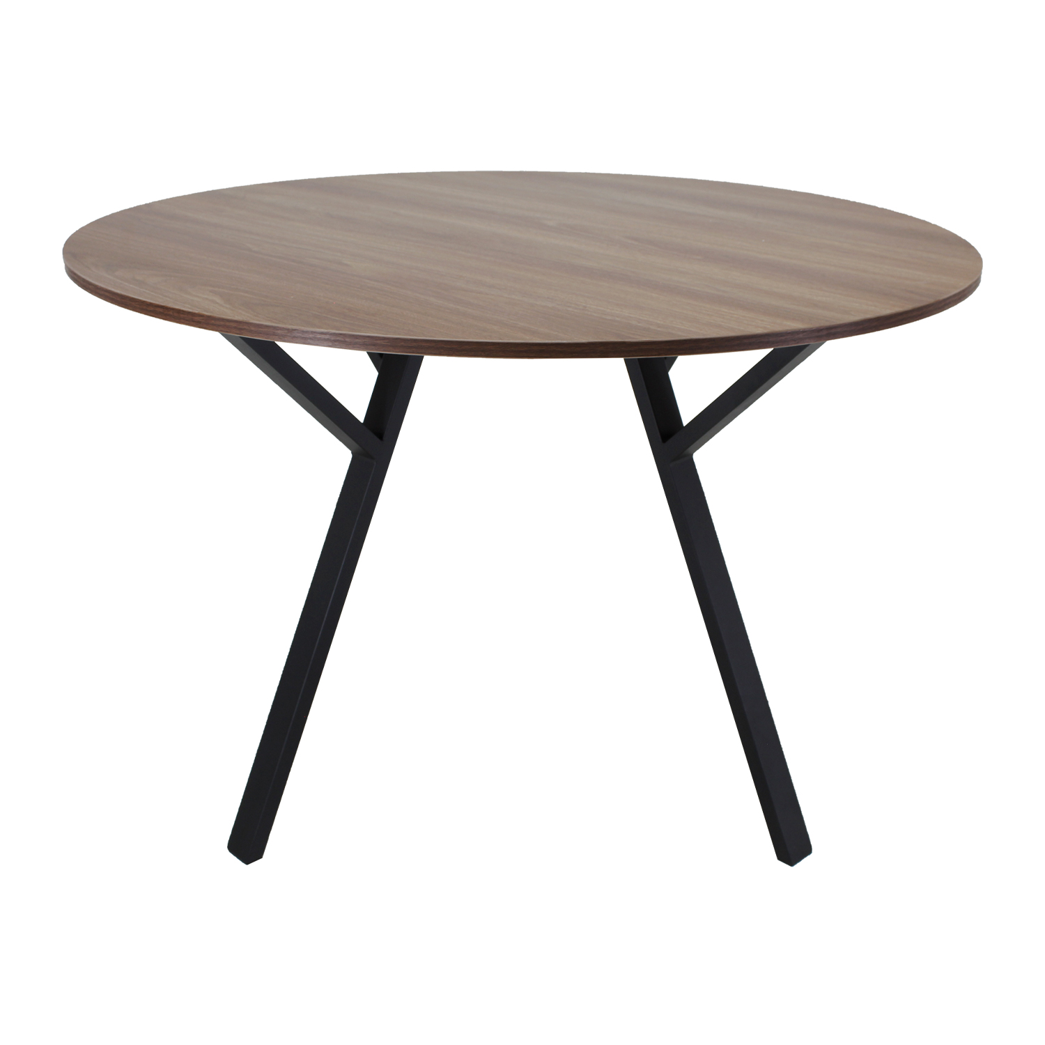 Mesa Comedor Redonda Sibari Nogal Desayunador 120 cm Mundo In