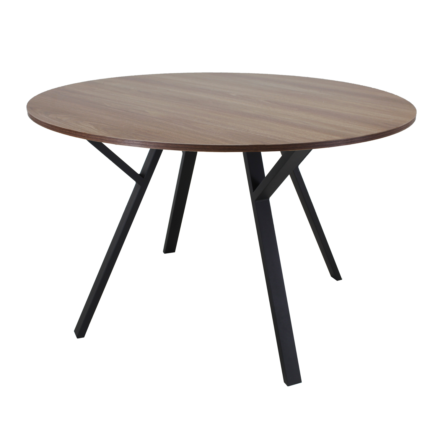 Mesa Comedor Redonda Sibari Nogal Desayunador 120 cm Mundo In