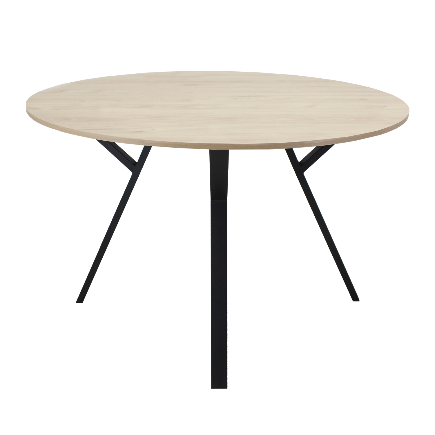 Mesa Comedor Redonda Sibari Encino Desayunador 120 cm Mundo In