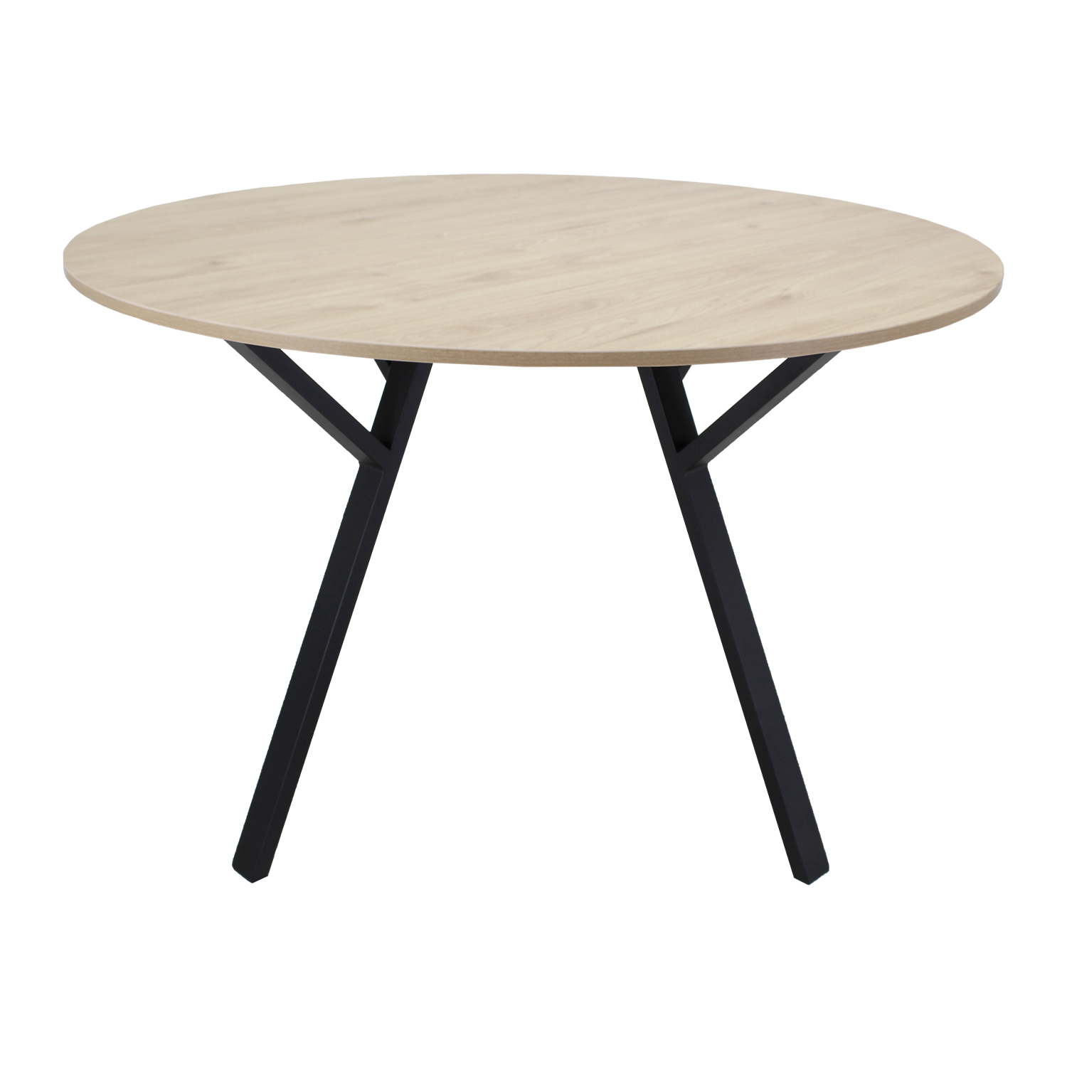 Mesa Comedor Redonda Sibari Encino Desayunador 120 cm Mundo In