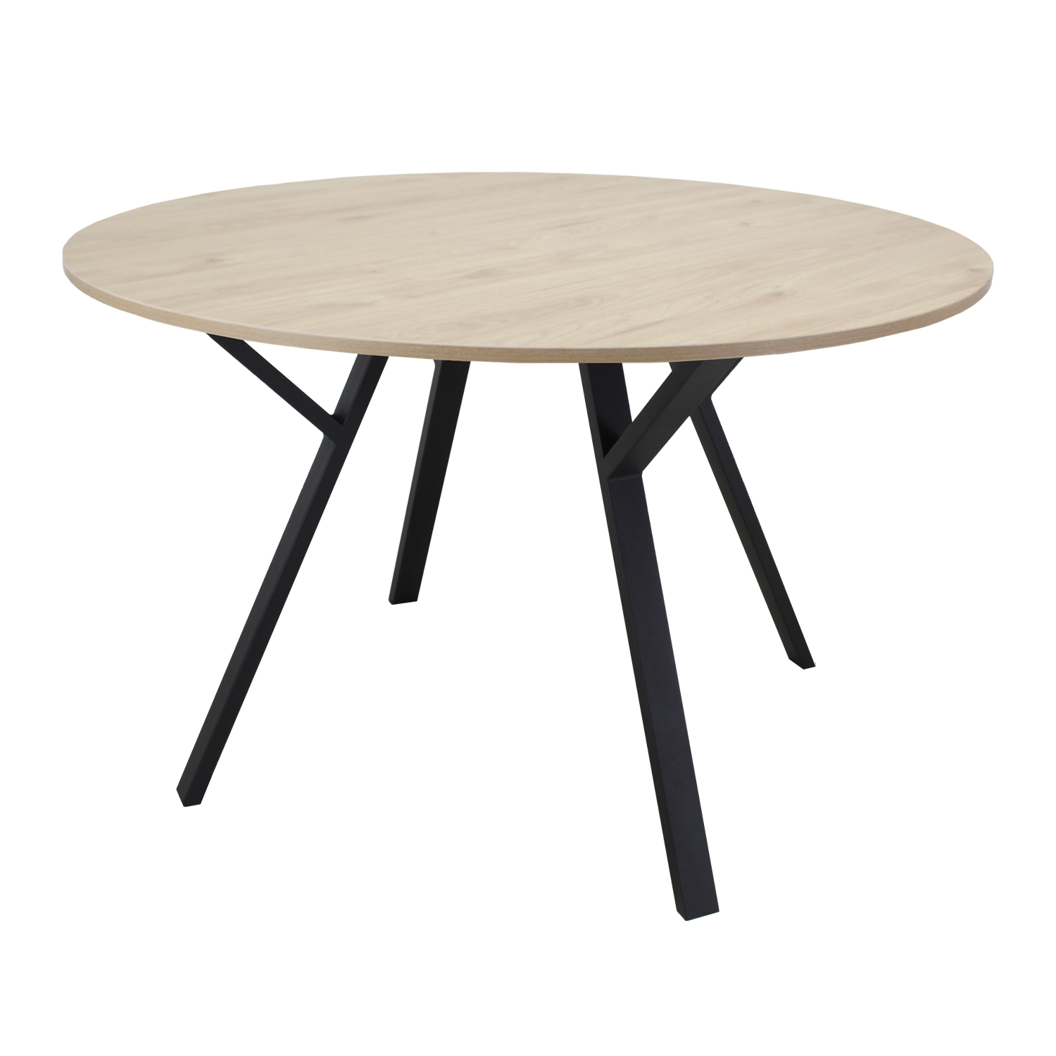 Mesa Comedor Redonda Sibari Encino Desayunador 120 cm Mundo In