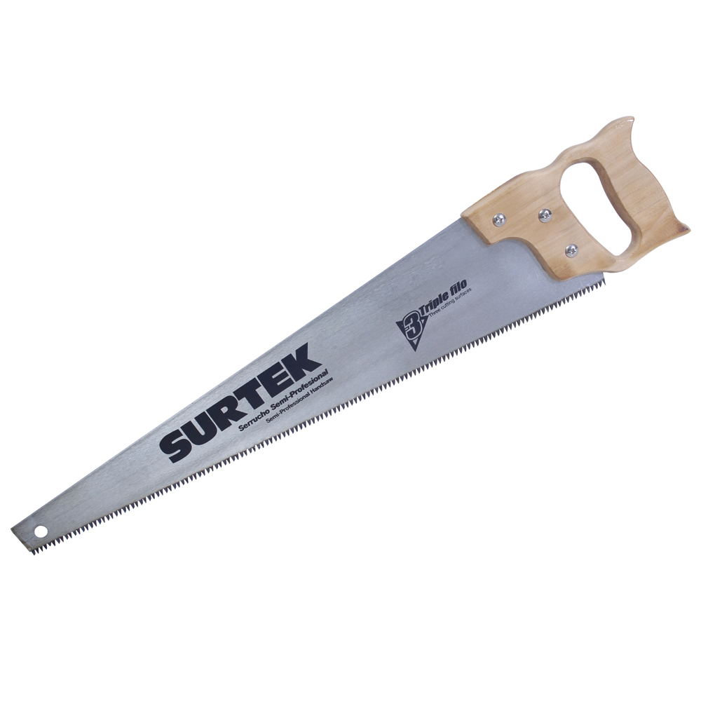 Serrucho Triple Filo 24pulg Mango Madera Herramienta Surtek