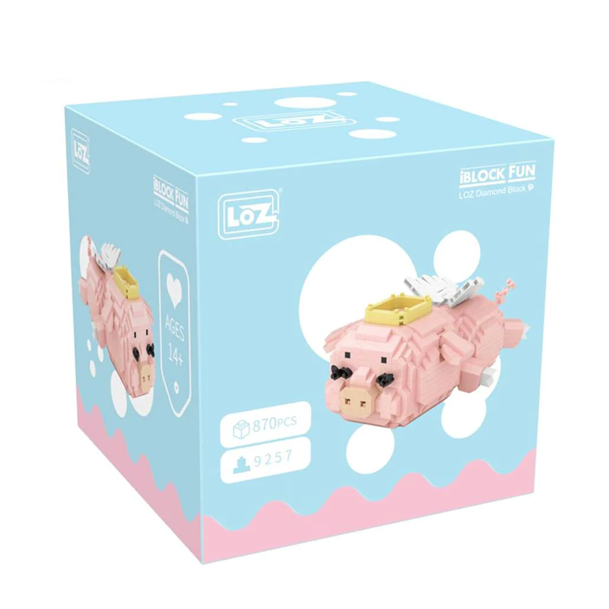 Mini Bloques De Construcción Diseño Cerdito Ángel Loz Juguetes 