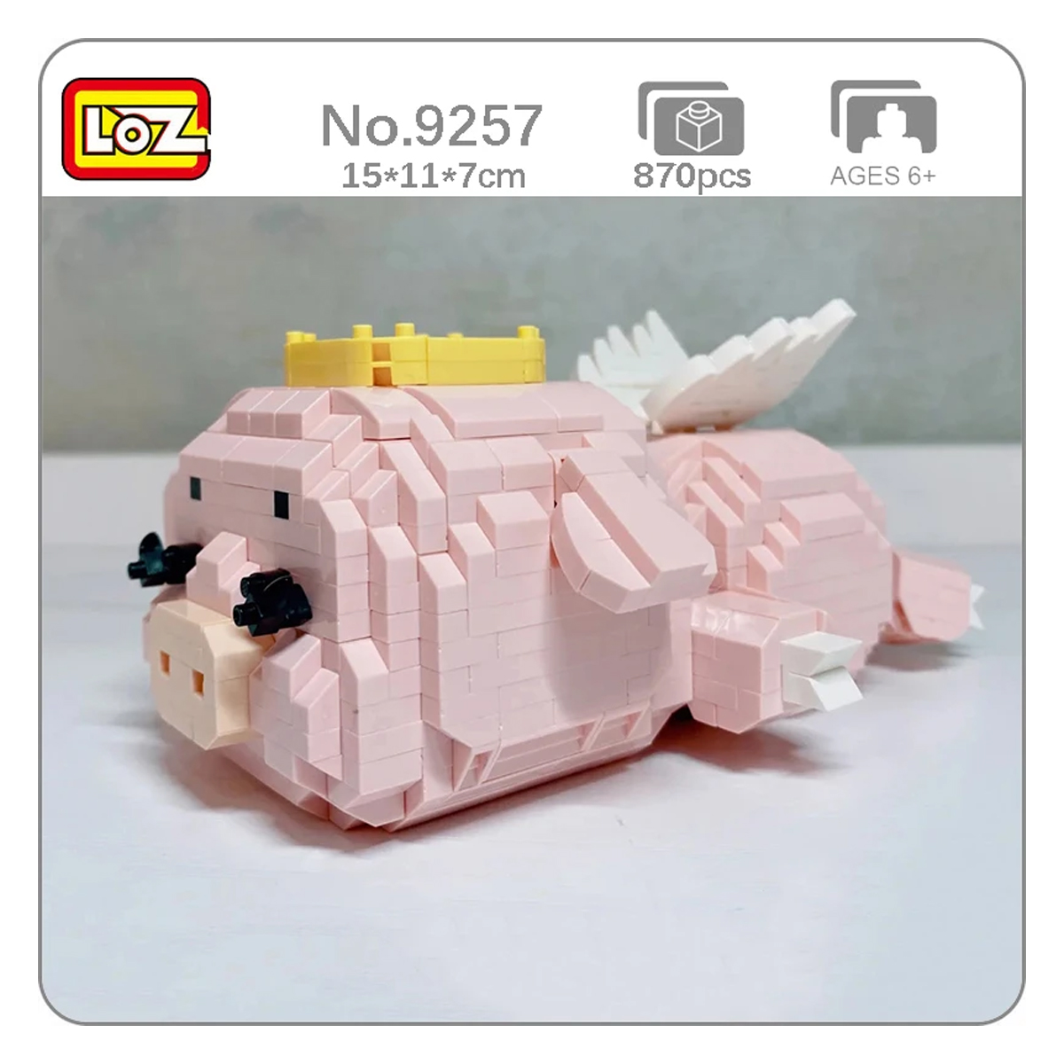 Mini Bloques De Construcción Diseño Cerdito Ángel Loz Juguetes 