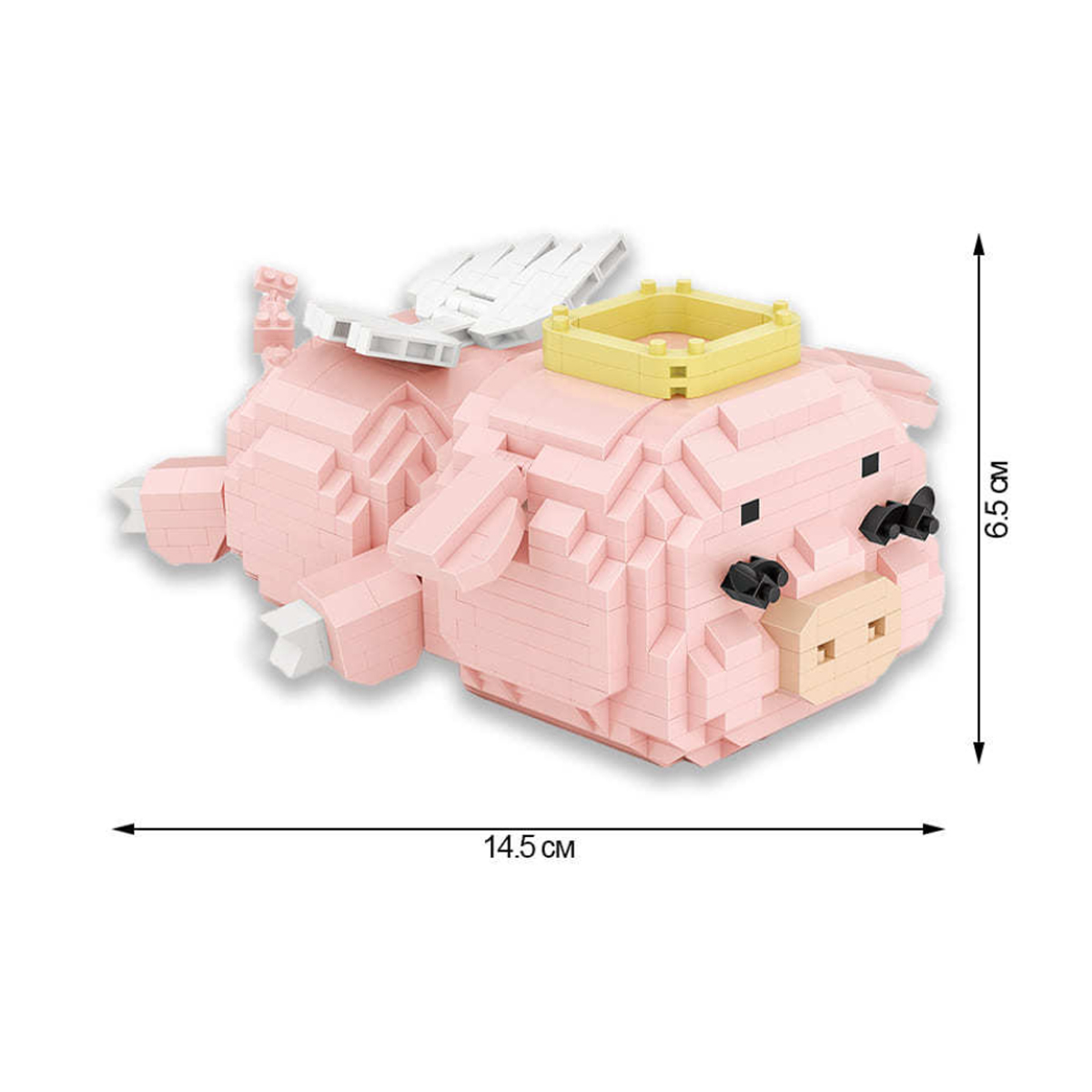 Mini Bloques De Construcción Diseño Cerdito Ángel Loz Juguetes 