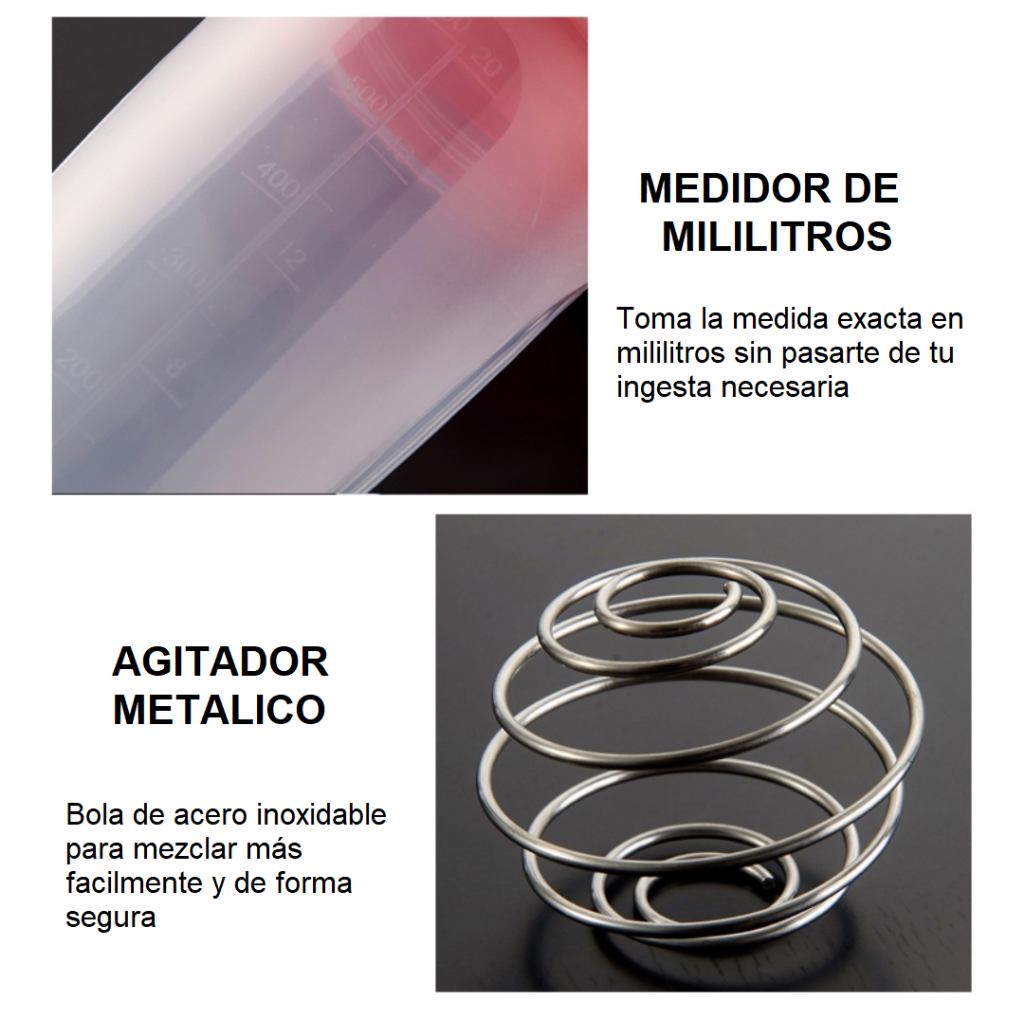 Shaker Vaso Mezclador Para Proteína Licuado Bottle Gym Ocean Shake