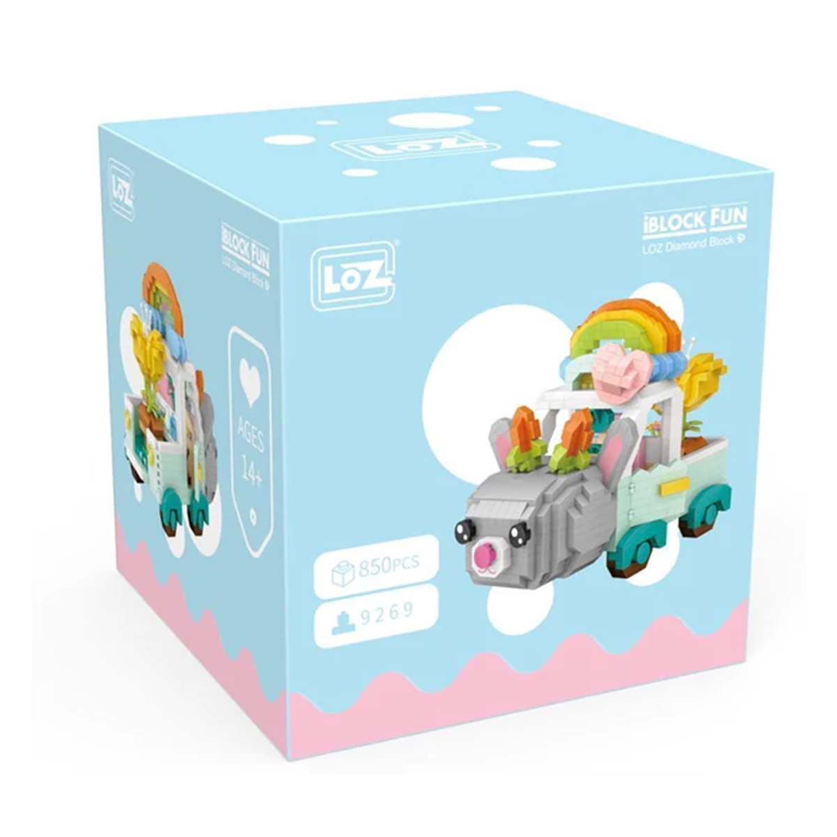 Mini Bloques De Construcción Diseño Coche Conejo Loz Armable 