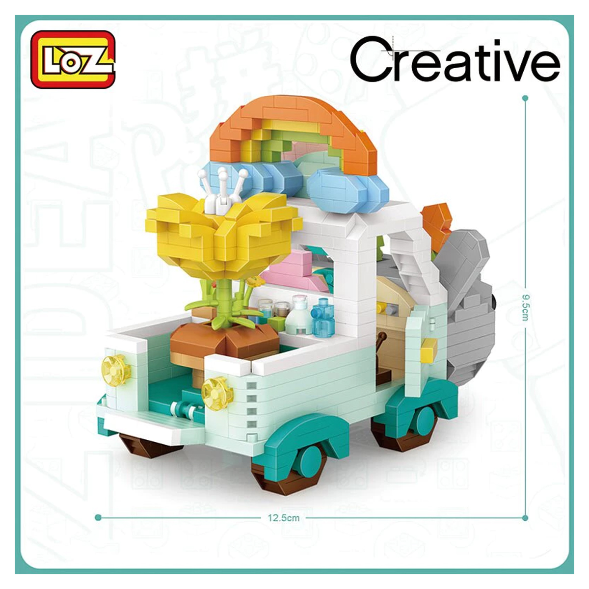 Mini Bloques De Construcción Diseño Coche Conejo Loz Armable 